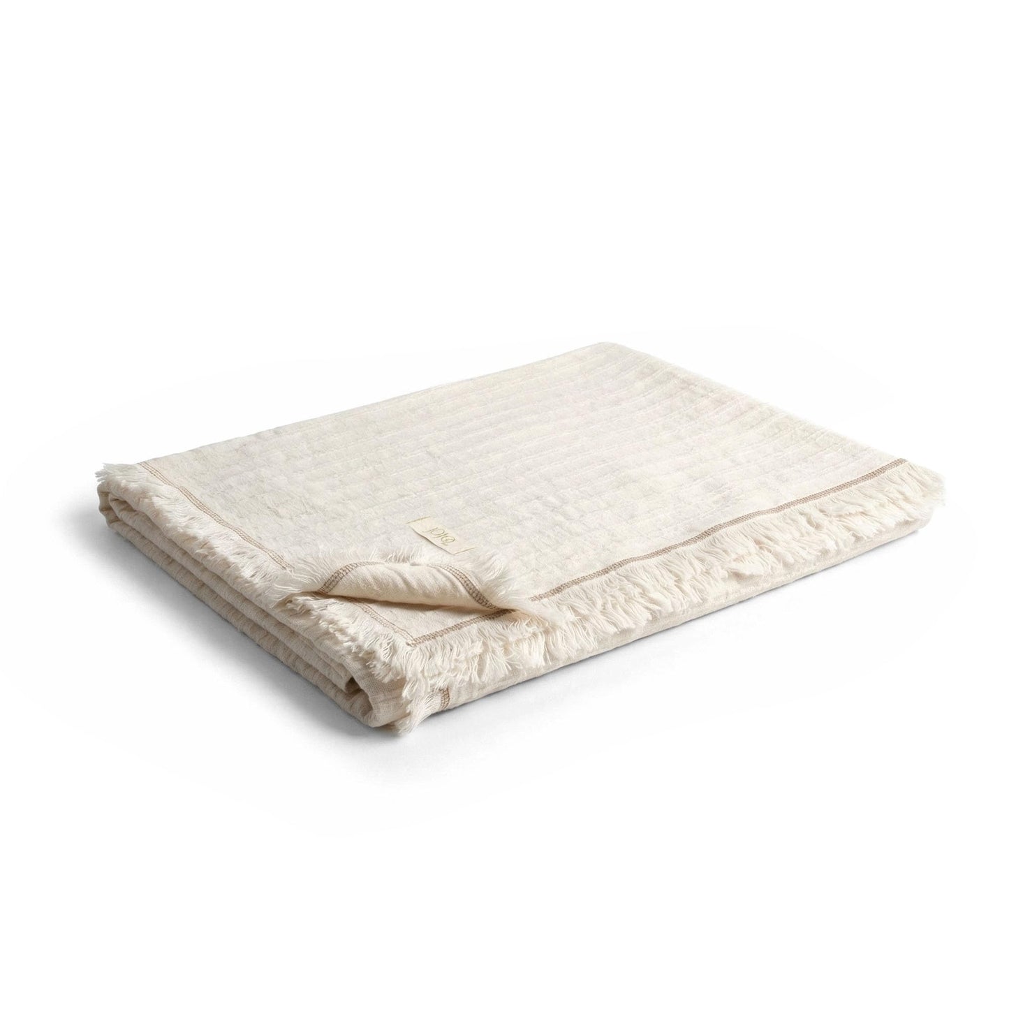 Jojomia Frig Waffle Throw Blanket with Tassels - 50x66 Inch - 100% Turkish Cotton Tencel Breathable Blend Lightweight Blanket for Couch, Sofa, Bed