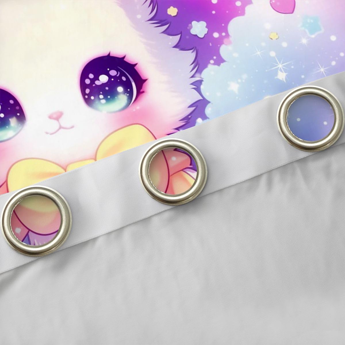 Feelyou Pink Cat Curtains for Bedroom Living Room Cute Kitten Blackout Shades Cute Animal Room Darkening Curtain Cat Lover's Gift Window Treatments, 2 Panels 42 x 84 Inch