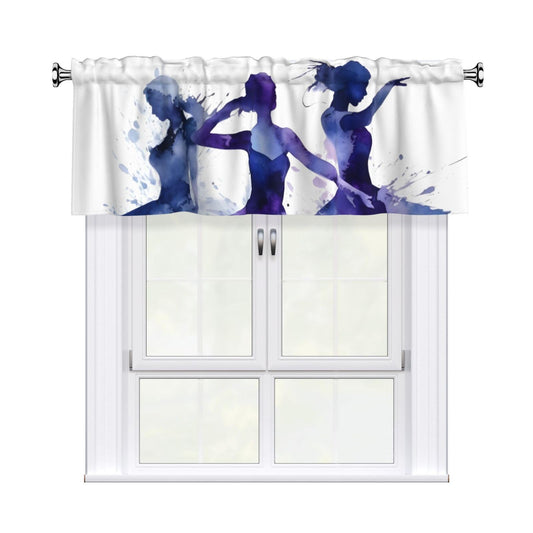JXDXHCW Valances for Windows Dancer Valance Living Room Bedroom Kitchen Curtain Valance 54x18 Inch