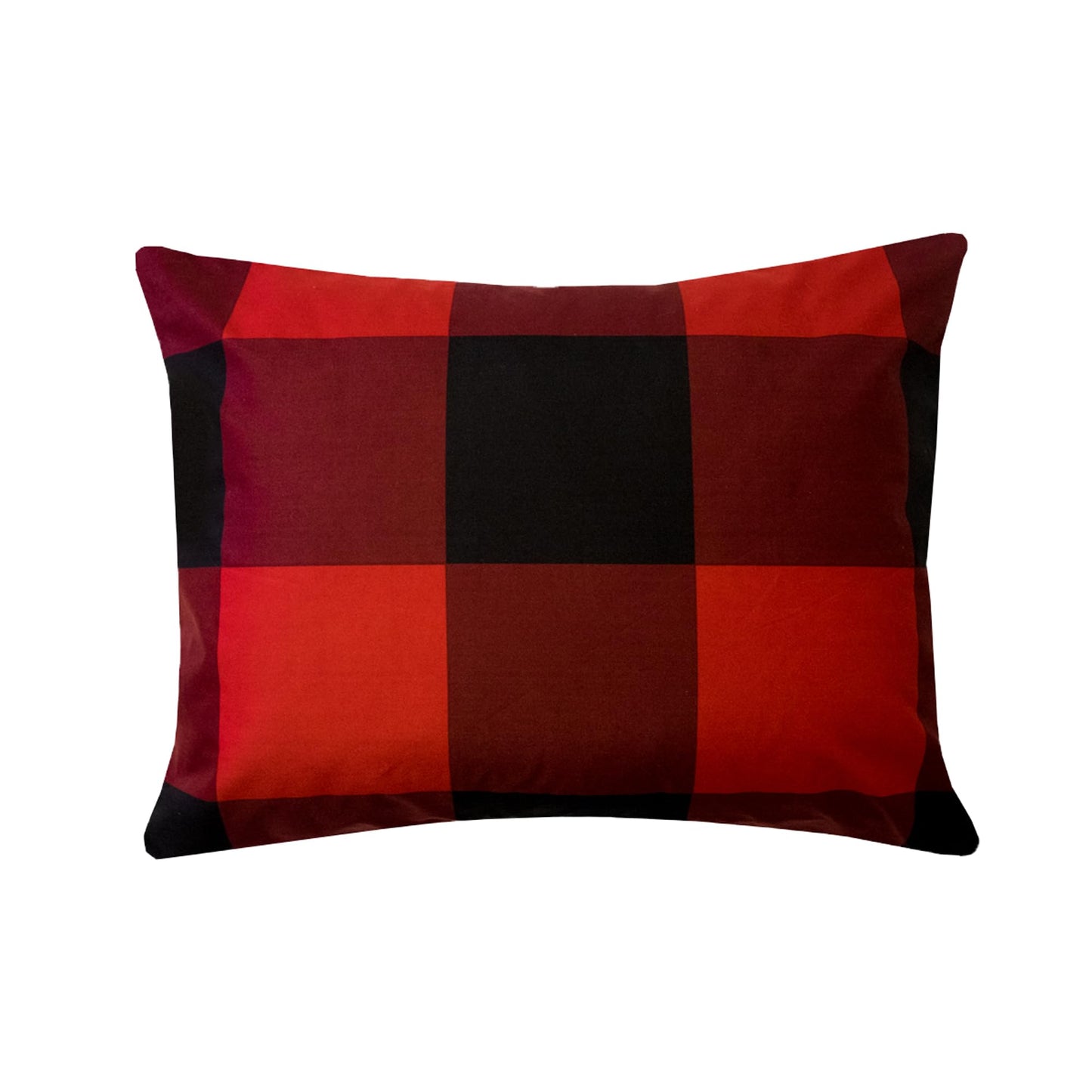 5 Piece Comforter Set Bed in a Bag Buffalo Check Christmas Print All Season Soft Down Alternative Bedding Comforter Set & Luxurious White Microfiber Bed Sheets, Twin, Buffalo Plaid Burgundy/Black
