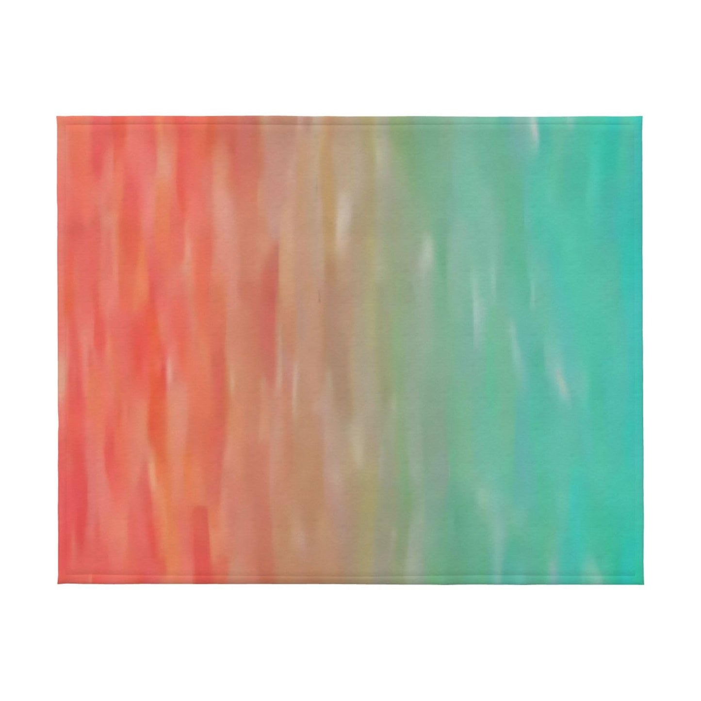 Jfniub Blue Peach Coral Turquoise Blanket Throw Bedding Room Decor Flannel Blankets for Bedroom Living Rooms Warm All Season 50"X40"