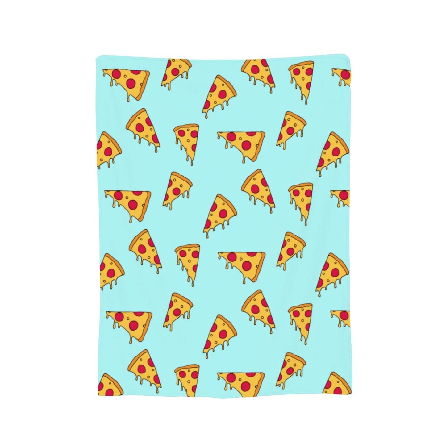 Cute Pizza Slice Throw Blanket Super Soft Warm Bed Blankets for Couch Bedroom Sofa Office Car, All Season Cozy Flannel Plush Blanket Gifts for Girls Boys Kids Teens 50"x40"