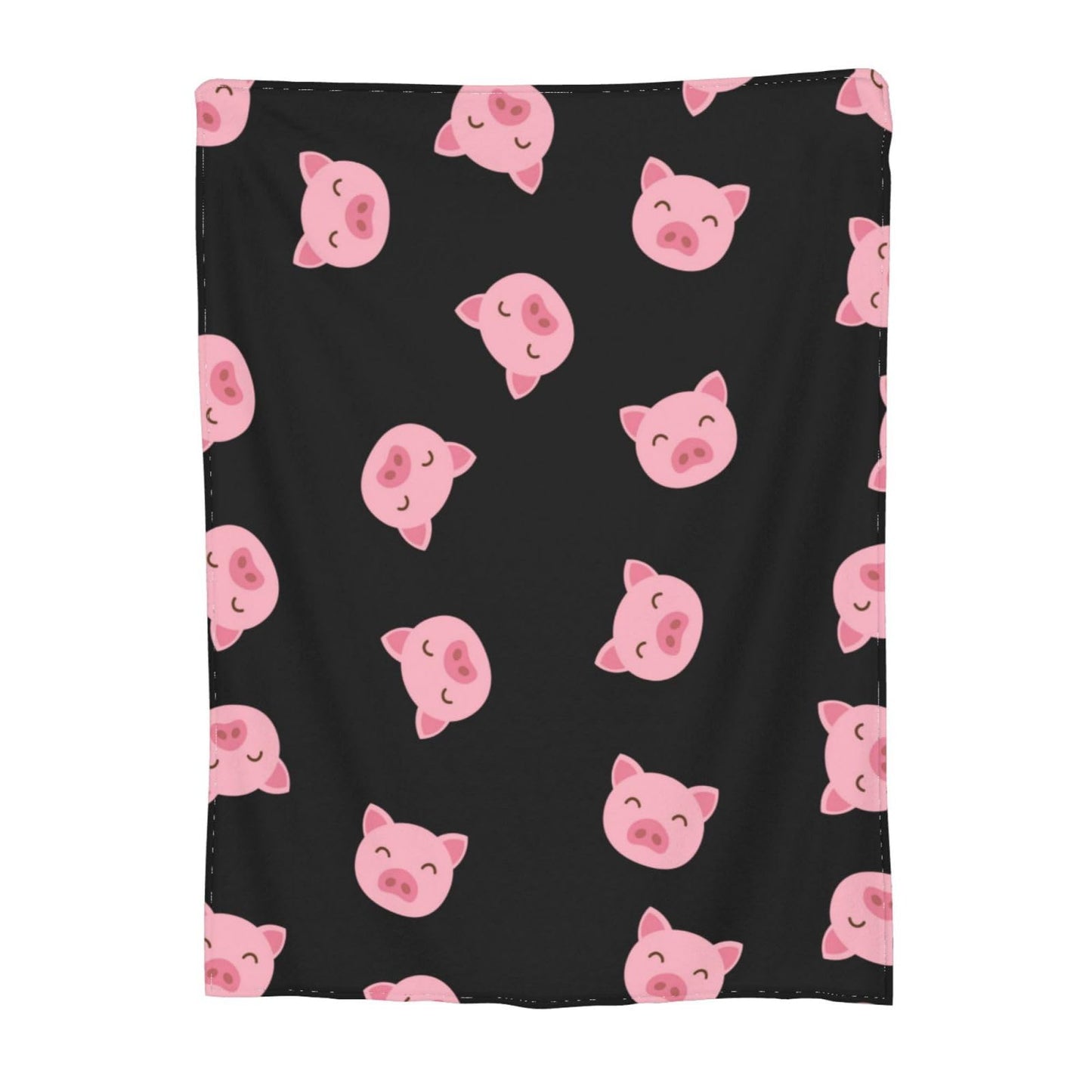 SARA NELL Pink Pig Blanket,Cute Cartoon Pig Face Flannel Fleece Throw Blanket,Super Soft Cozy Fluffy Warm Couch Bed Sofa Travelling Camping Blanket 50"X40" for Kids Adults All Season