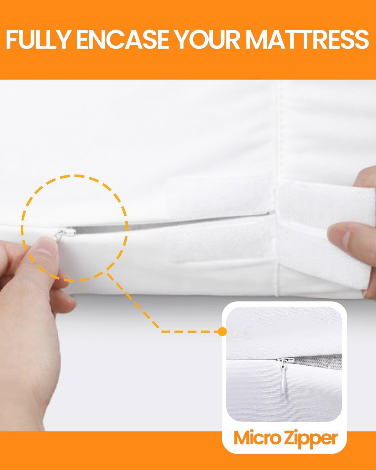Waterprrof Mattress Protector Twin XL 39"x 80" for 7/8/9 inch Deep, Urine Pee Proof Breathable Soft Terry Mattress Pad Covers for College Dorm