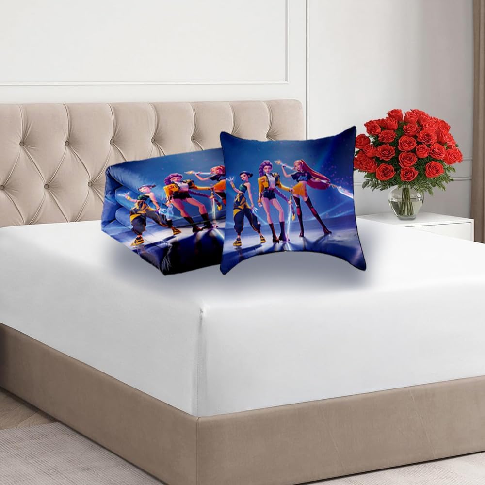 Ugecl K Pop Demon Hunters 4-Piece Double Size Duvet Set Includes and