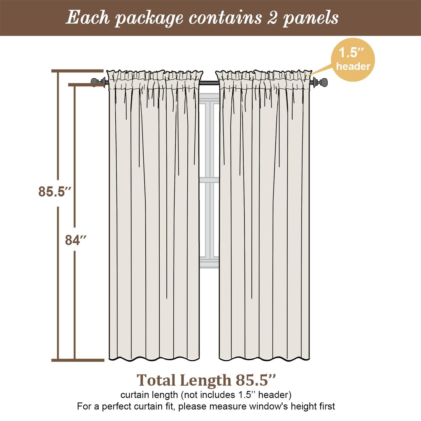 Chyhomenyc White Sheer Curtains 84 Inch Length 2 Panels Set, Light Filtering Tufted Textured Soft Airy Rod Pocket Gentle Leaf Window Treatment Drapes for Bedroom Living Room, 42" Wx84 L, 2PCS