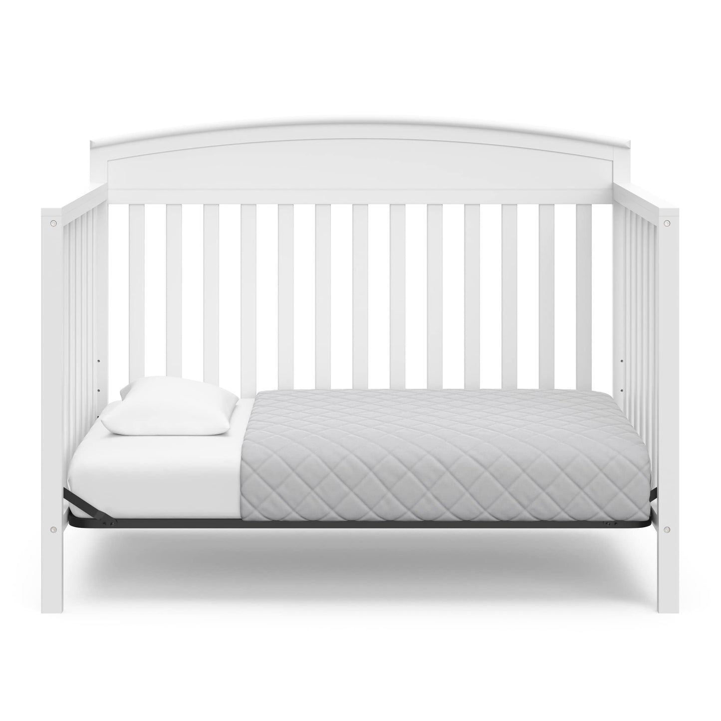 Graco Benton 5-in-1 Convertible Crib – GREENGUARD Gold Certified, Converts from Baby Crib to Toddler Bed, Daybed and Full-Size Bed, Fits Standard Full-Size Crib Mattress (White)