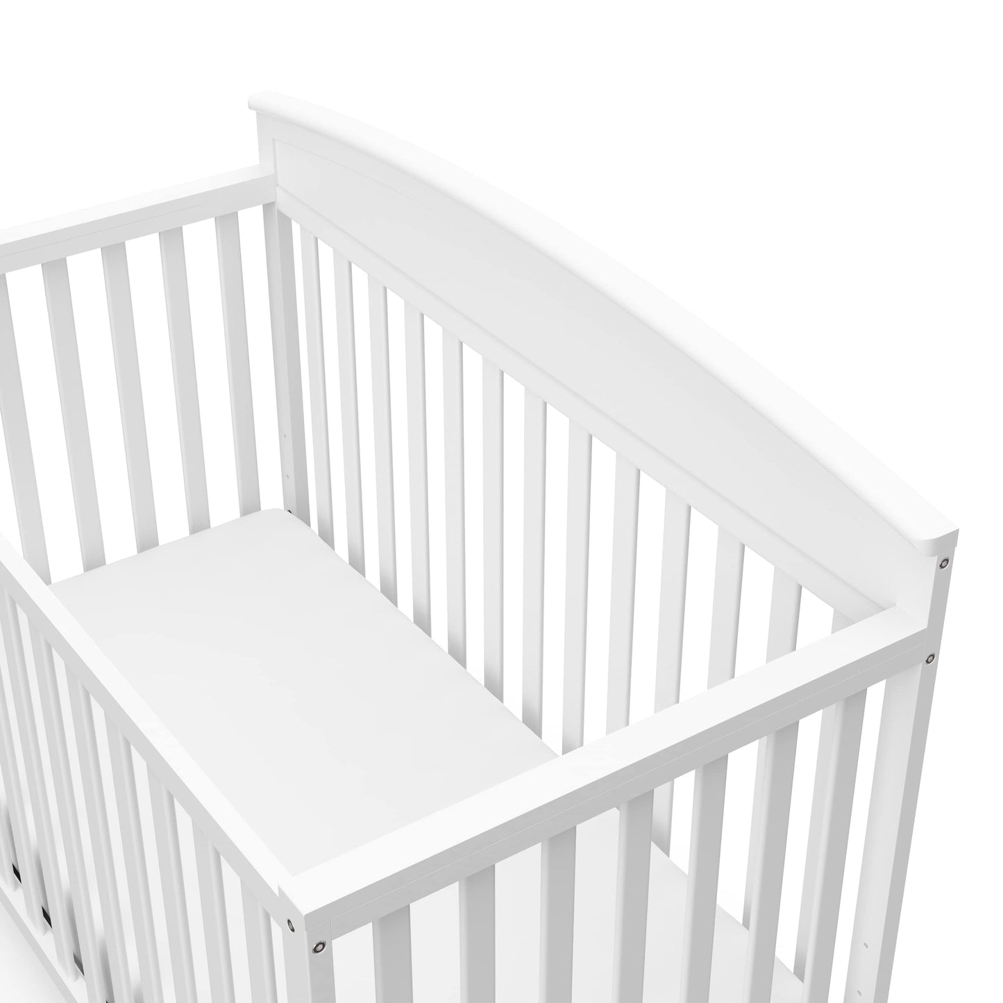 Graco Benton 5-in-1 Convertible Crib – GREENGUARD Gold Certified, Converts from Baby Crib to Toddler Bed, Daybed and Full-Size Bed, Fits Standard Full-Size Crib Mattress (White)