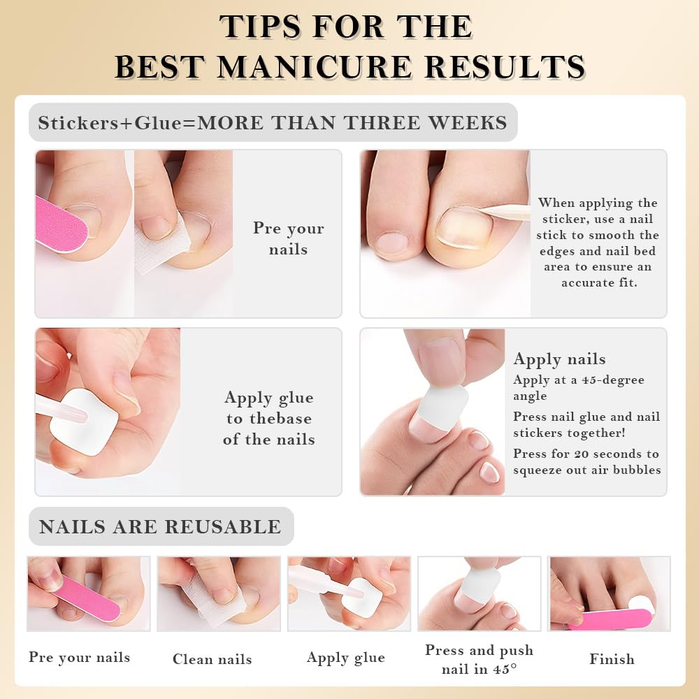 evpct Black Press on Toenails for Women, Fake Toe Nails Pure Stick on for Women Girls Gift, Soft Gel Press Stick on Toenail with Kits Set Kit Perfectly Fit Full Cover Reusable Pure Black Fake Toenails