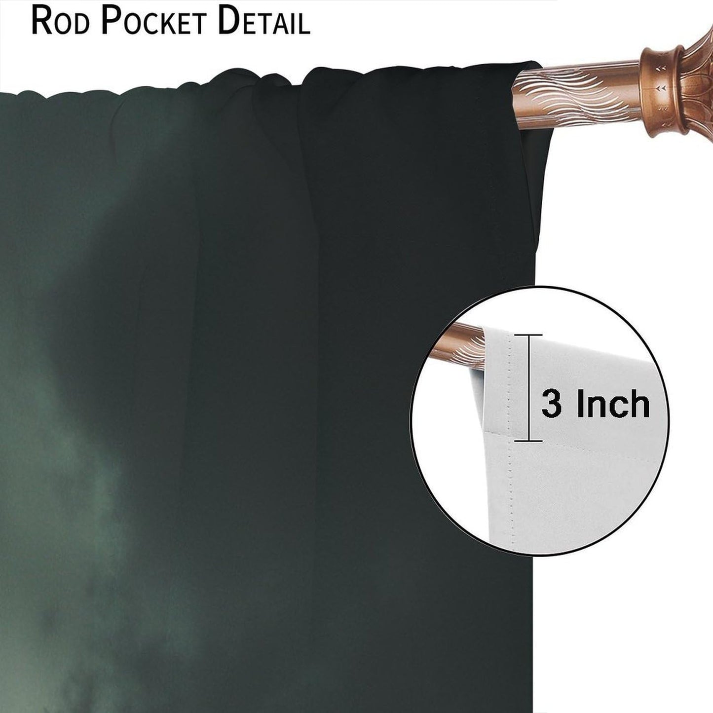 TOWINSFB Medieval Ship Sea Storm Blackout Curtains for Bedroom Living Room, Mysterious Sailboat Wave Black Sky Thermal Insulated Room Darkening Curtain- 2 Panels, Each 45" L x 21" W