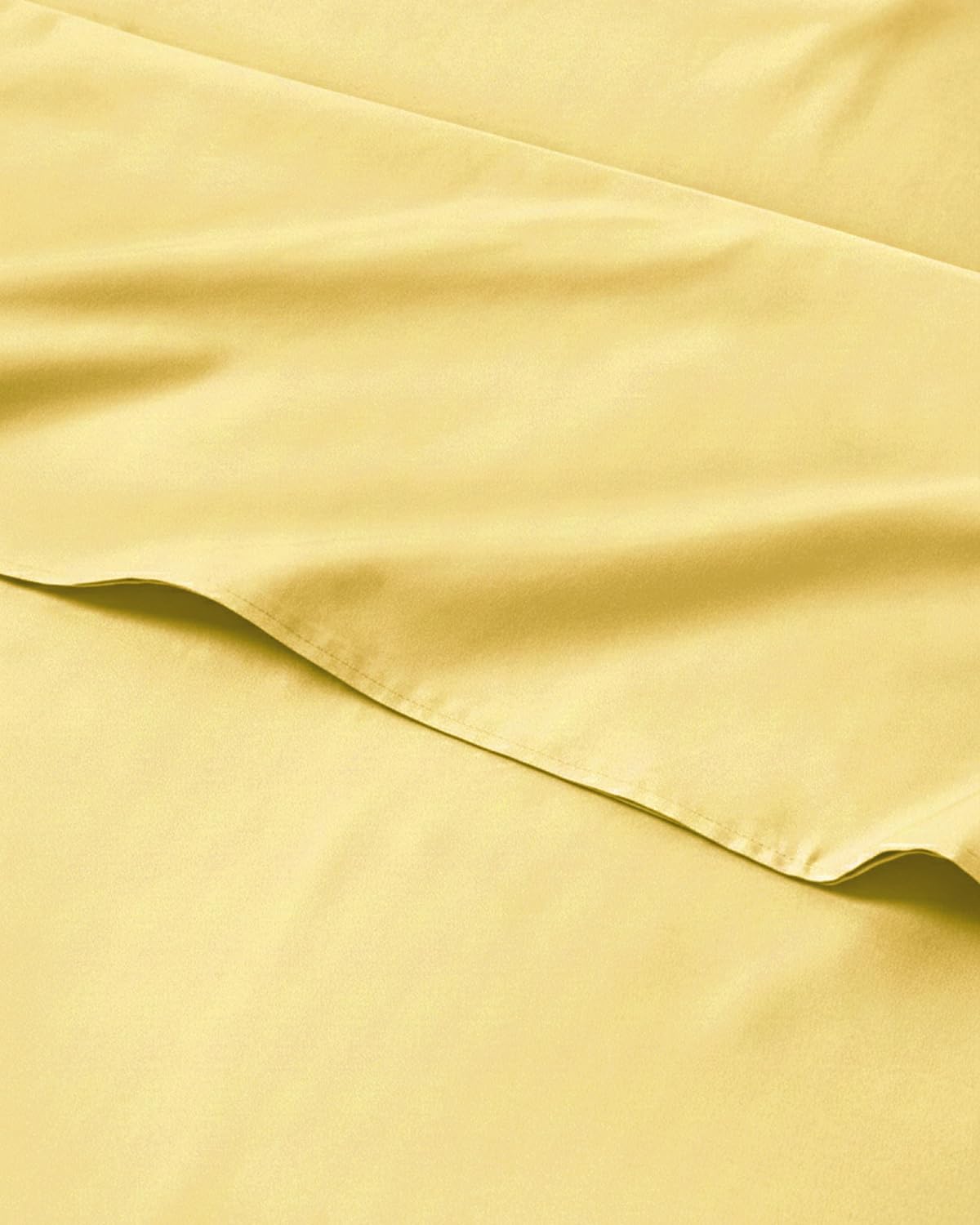 Kids Twin Size Bed Sheet Set - 3 Piece Kids Loft Bed Sheets - Solid Yellow Themed Bedding - Soft, Cute and Cozy - Breathable and Machine Washable - Bedding for Boys, Girls, Teens & Toddlers - Oeko-Tex