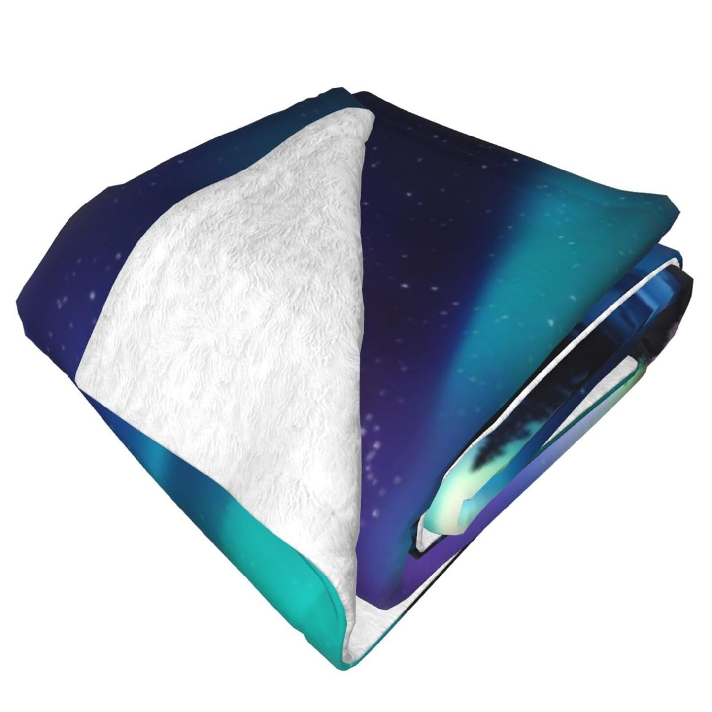 Northern Lights Blanket, Gifts for Women, Aurora Borealis Soft Lightweight Throw Blankets for Kids, Travel Bed Living Room Decor, 50x60in