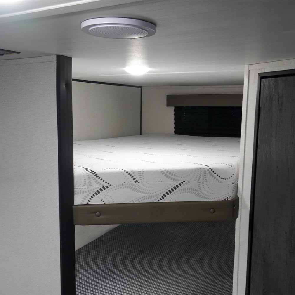 Camping World Cozyway RV Bunk Mattress - 4" Thick Memory Foam, Reversible Design for Custom Comfort, 51" W x 74" L with 22" Corner Cut - Perfect for Campers and RVs