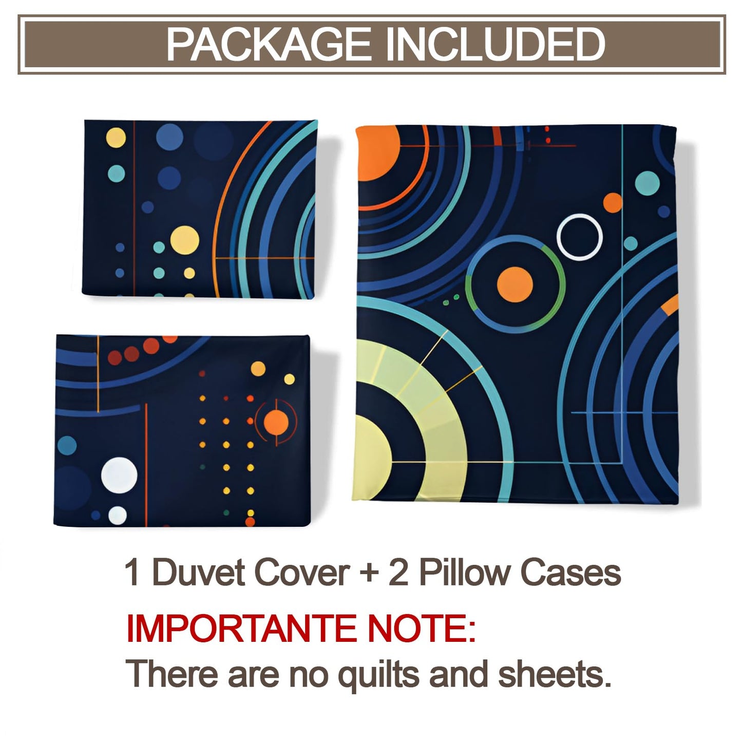 QINYUN Abstract Starry Sky Duvet Cover California King, Solar System Space Bedding Set 3 Piece Bedroom Decor Deep Blue Comforter Cover and 2 Pillow Sham with Zipper Closure