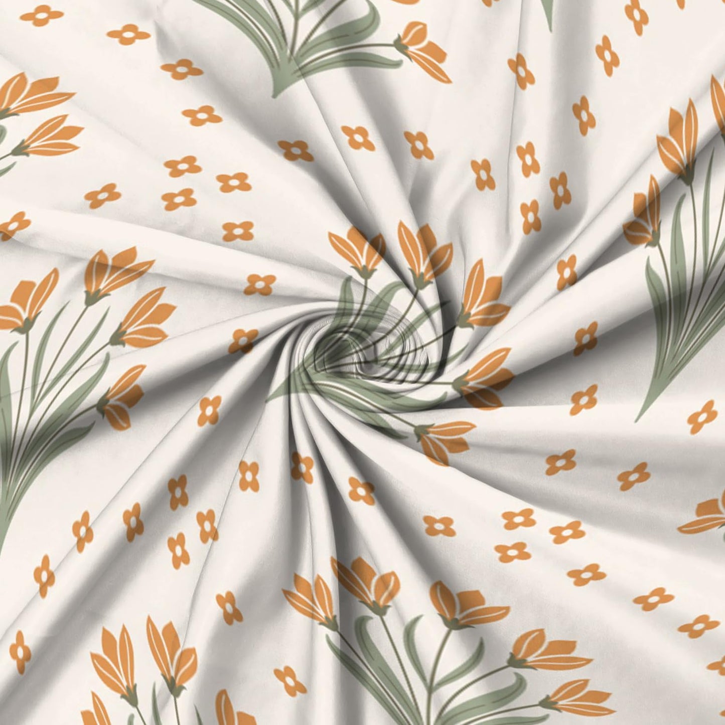 Xiazhilaio Boho Floral Shower Curtain with Hooks 71x74 Inch