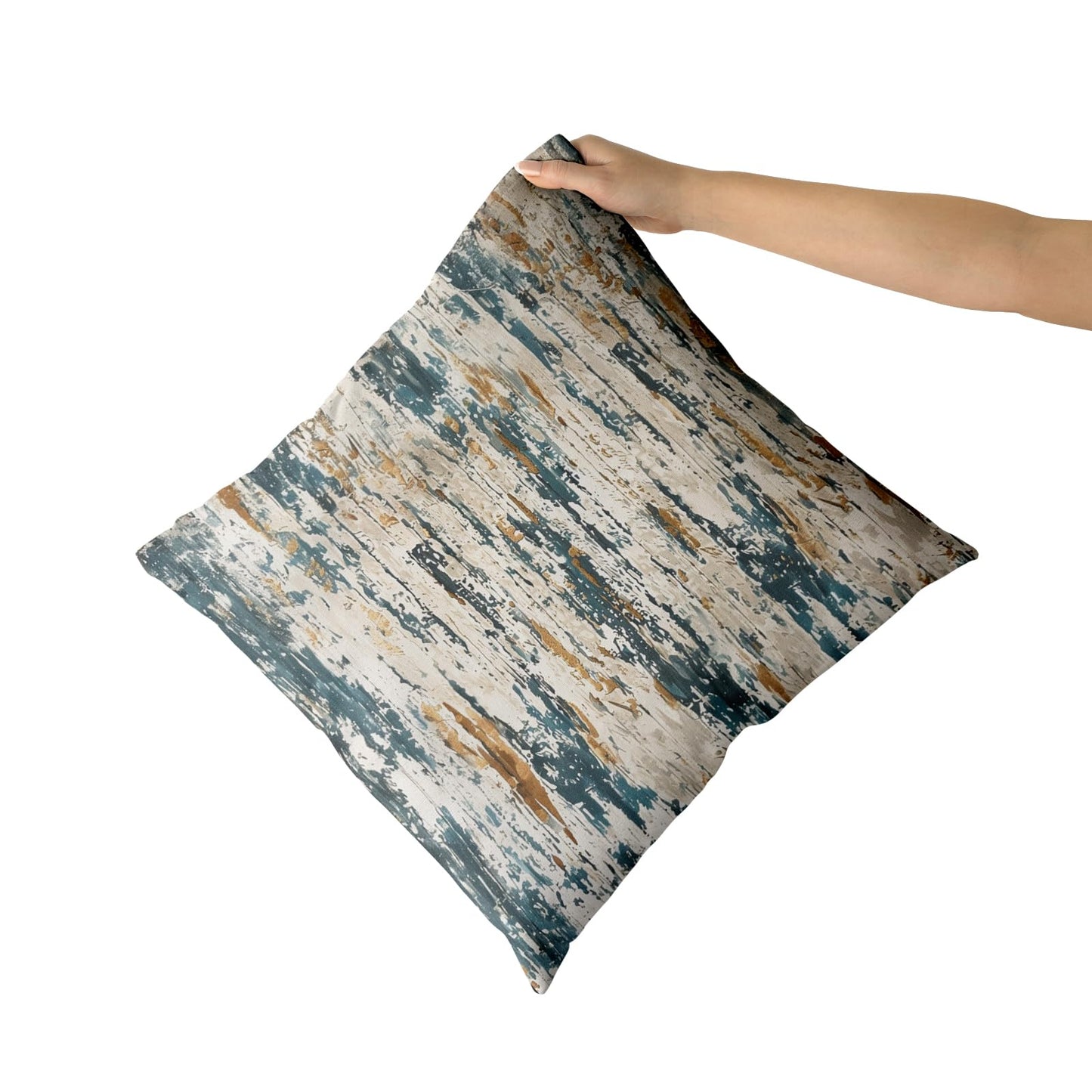 Giwawa Teal Gold Stripes Pillow Covers - Set of 2 Abstract Ink Line Throw Pillow Cover Modern Decorative Cushion Covers Minimalist Pillow Case Home Decor for Sofa Bed Living Room 18 x 18 inch