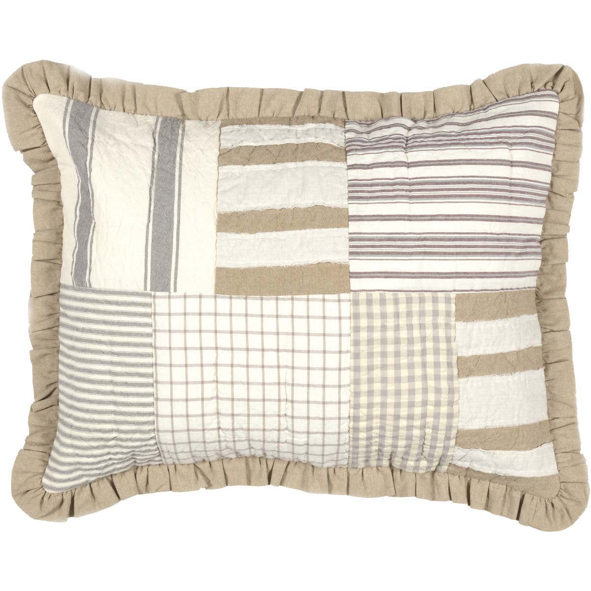 VHC Brands Grace 3 Piece Quilt Set (1 Twin Quilt, 2 Standard Shams)