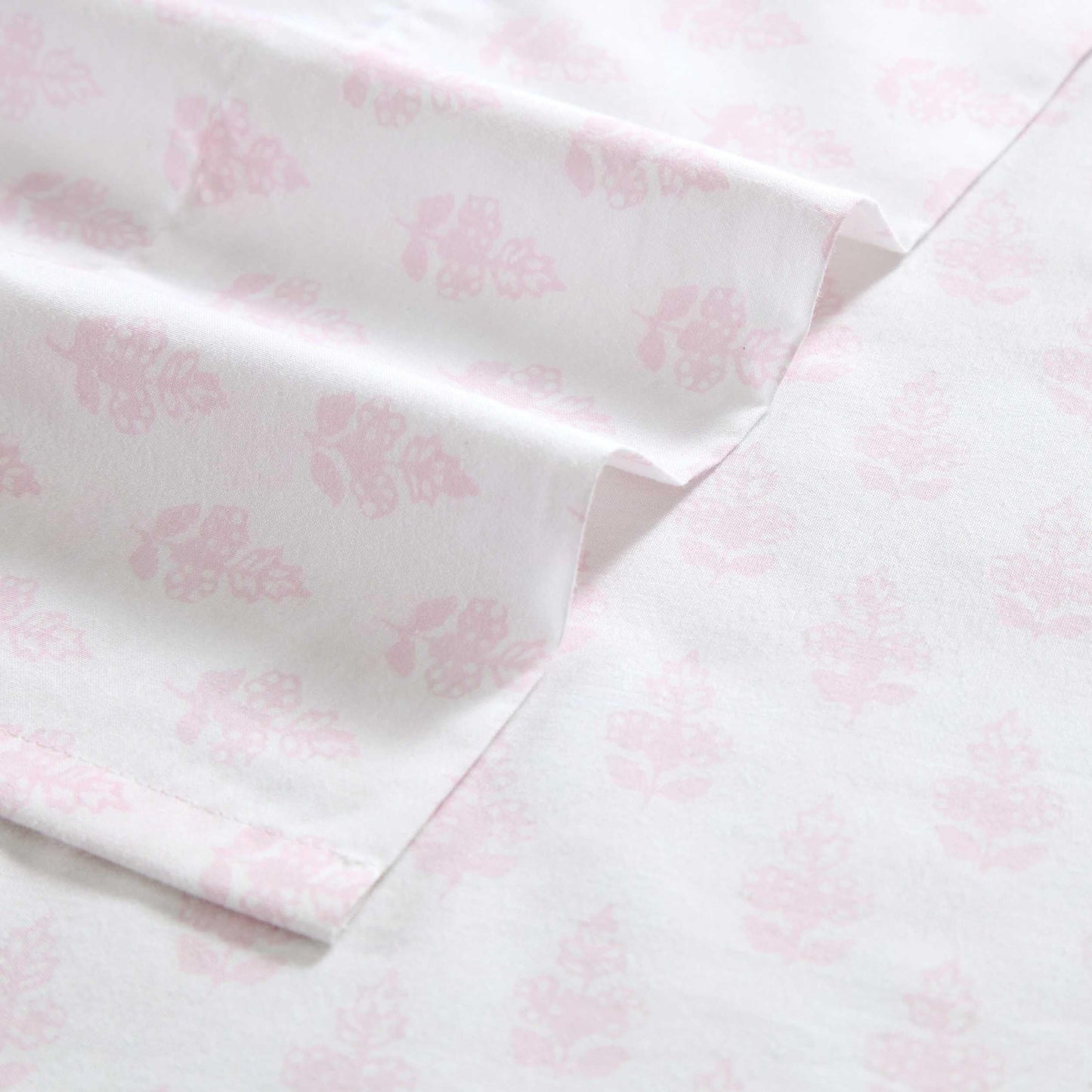 Laura Ashley - Twin Size Sheet Set, 100% Cotton Percale Bedding with Matching Pillowcase, Fully Elastic Fitted Sheet, Deep Pocket, Floral Room Decor (Francesca Pink)