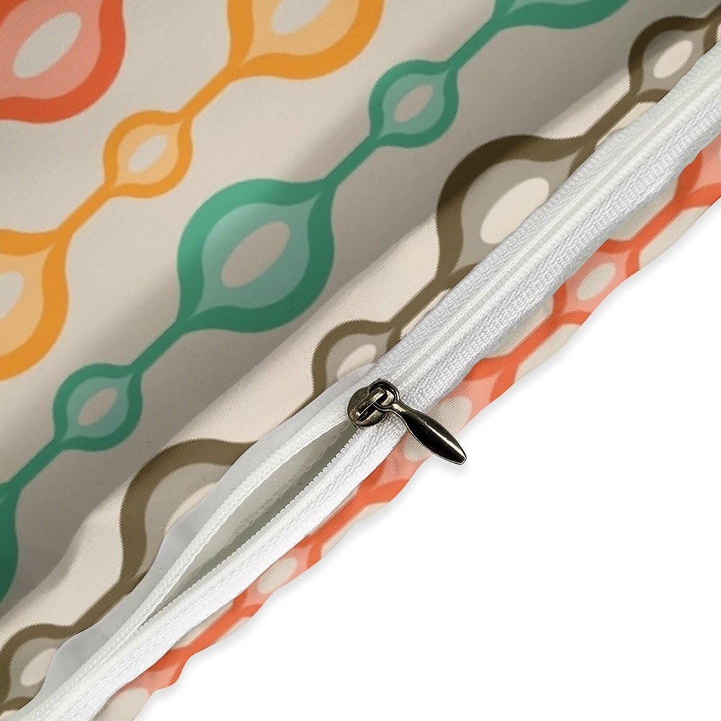 Modern Mid Century Duvet Cover Retro Atomic Bedding Set, Rainbow Grid Comforter Cover Vintage Fifties 1950s Bed Set, Abstract Art Bedding 3 Piece (1 Duvet Cover 86"x70" + 2 Pillow Sham 20"x30")