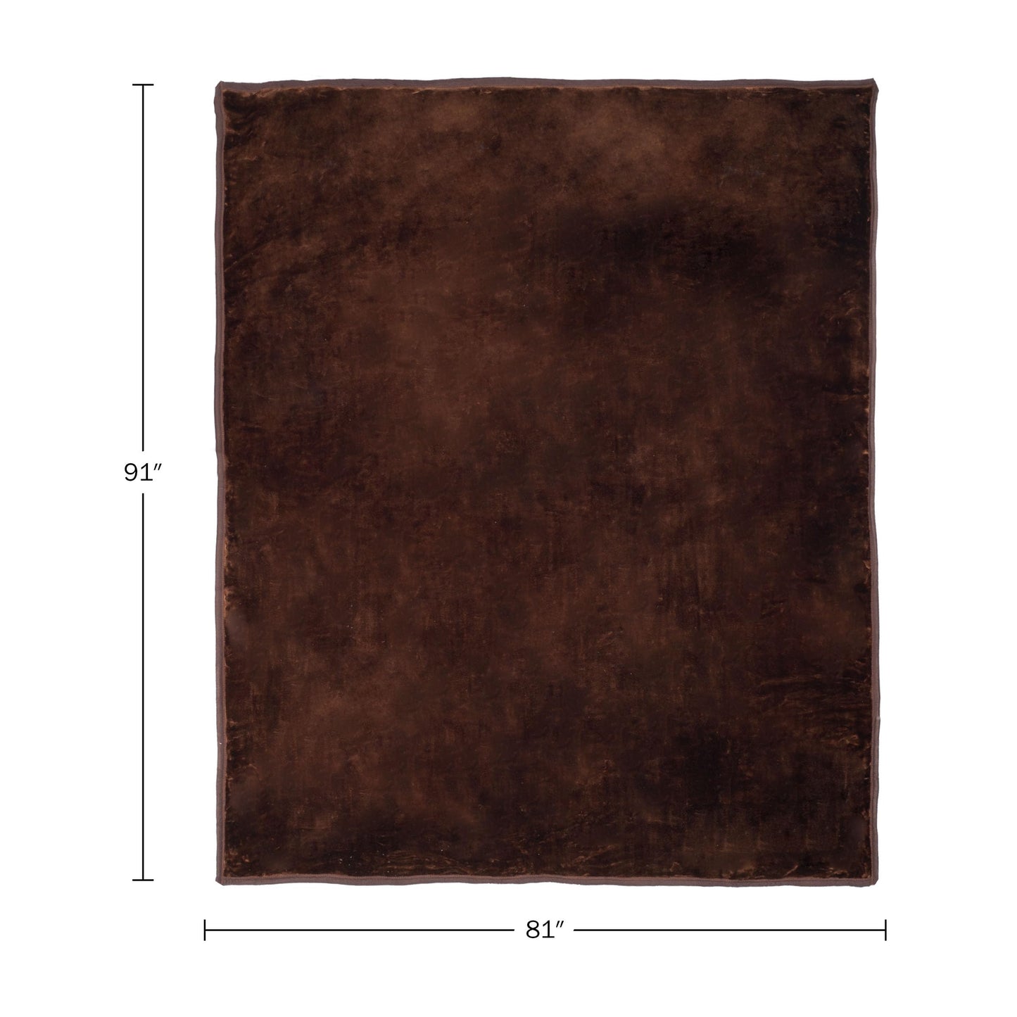 Lavish Home Faux Fur Throw Blanket - Oversized 91x81 Soft Mink-Style, Machine-Washable Bedding - 7.8lb Heavy Throw Blanket for Bed or Sofa (Coffee)