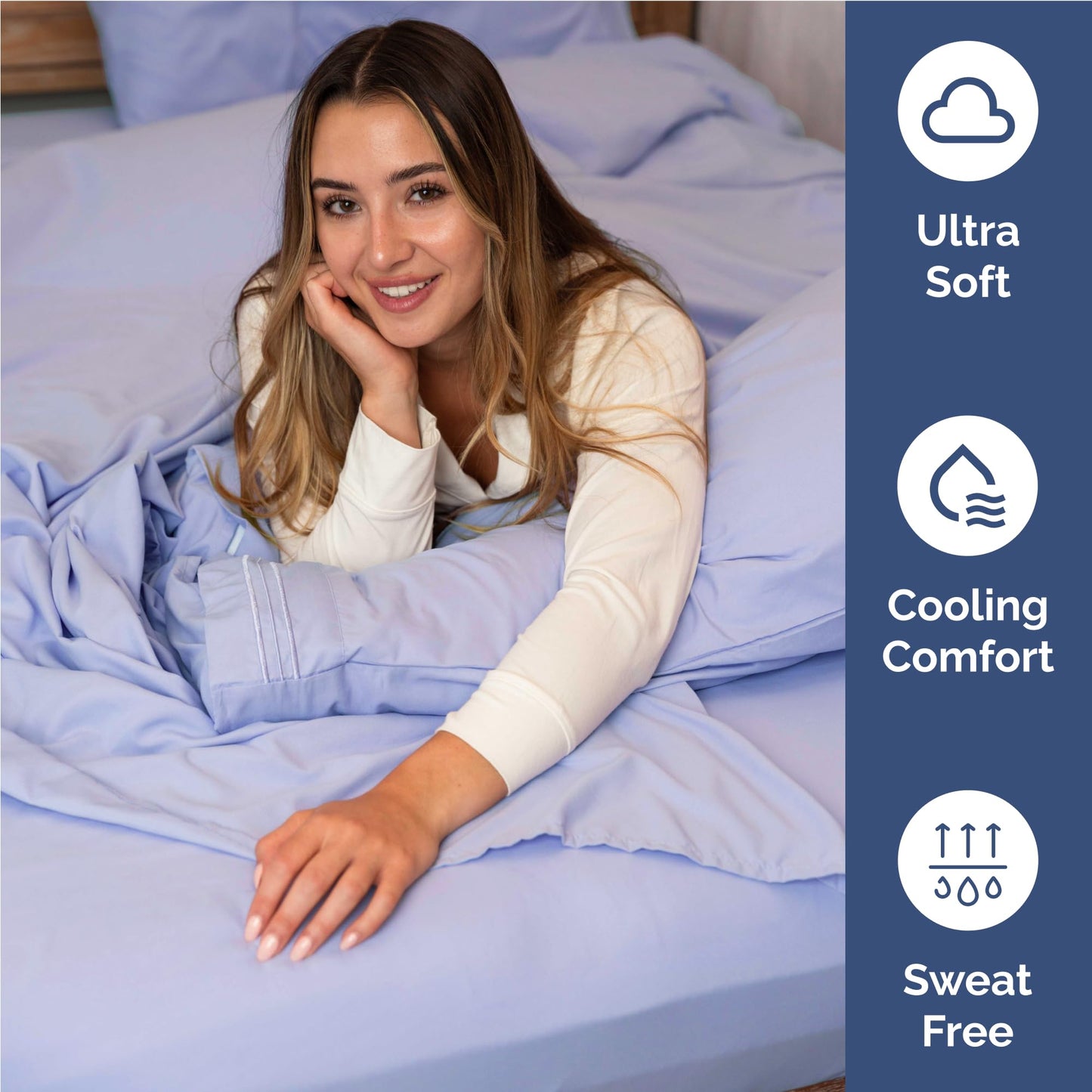 Full Size 4 Piece Sheet Set - Comfy Breathable & Cooling Sheets - Hotel Luxury Bed Sheets for Women & Men - Deep Pockets, Easy-Fit, Extra Soft & Wrinkle Free Sheets - Lavender Oeko-Tex Bed Sheet Set