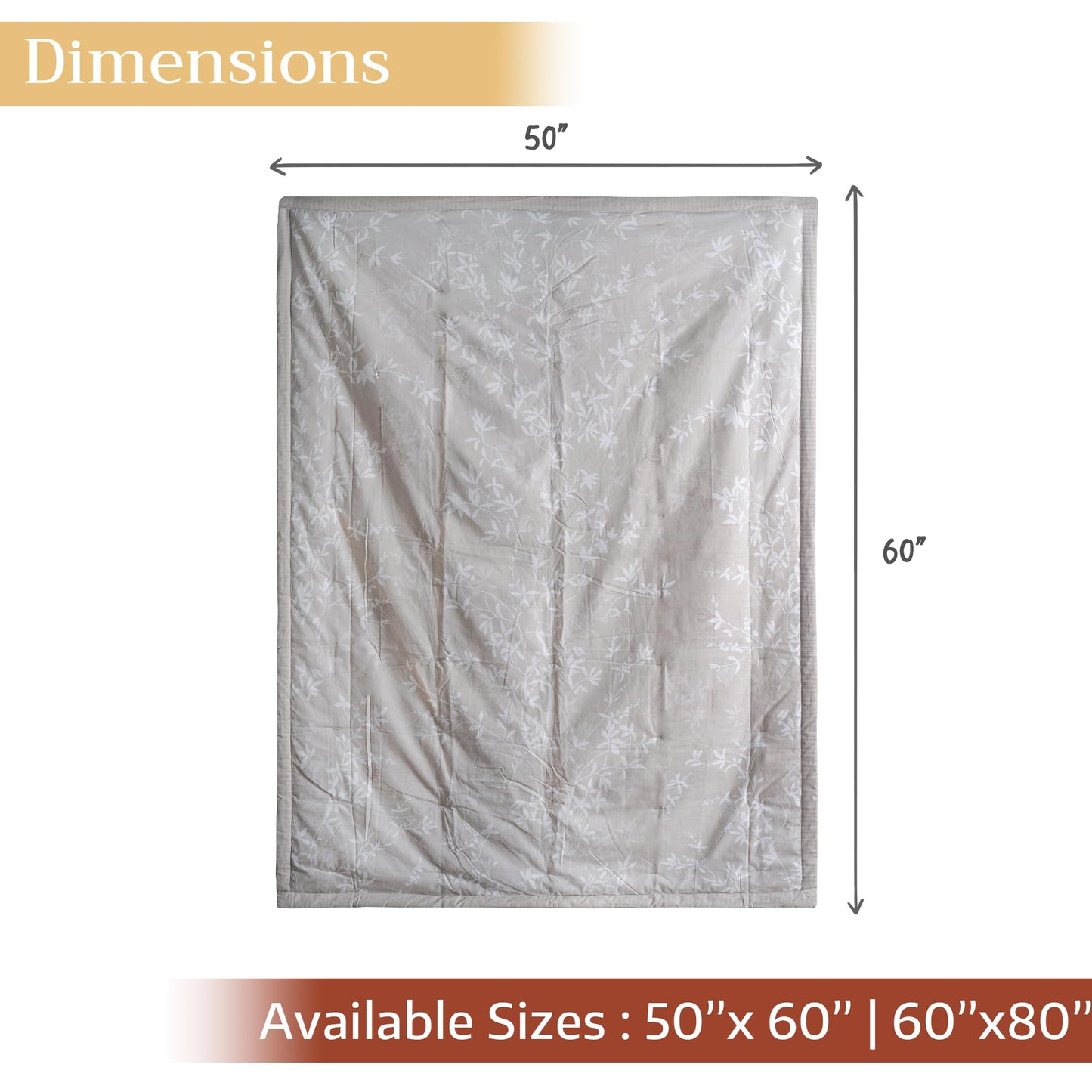 Maison d' Hermine Throw Blanket for Couch Lightweight Soft Warm Breathable Cotton Throw Blankets for Bed Girls Boys Women Men Gifts Sofa Travel Living Room Spring Summer (Louxor, 60" X 80")