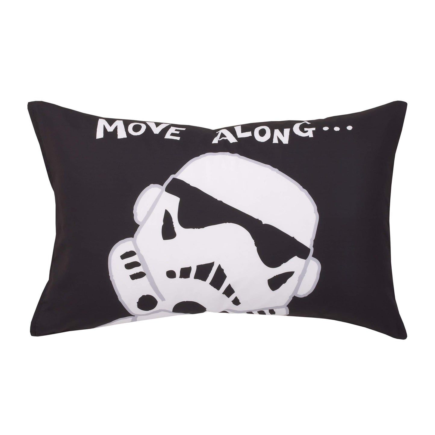 Disney Star Wars Storm Trooper Black and White 4 Piece Toddler Bed Set - Comforter, Fitted Bottom Sheet, Flat Top Sheet, and Reversible Pillowcase