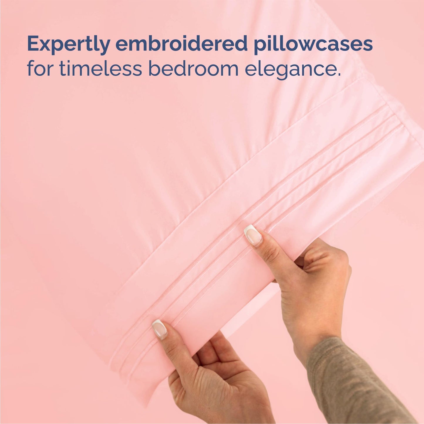 Queen Size 4 Piece Sheet Set - Comfy Breathable & Cooling Sheets - Hotel Luxury Bed Sheets for Women and Men - Deep Pockets, Easy-Fit, Soft and Wrinkle Free Sheets - Baby Pink Oeko-Tex Bed Sheet Set