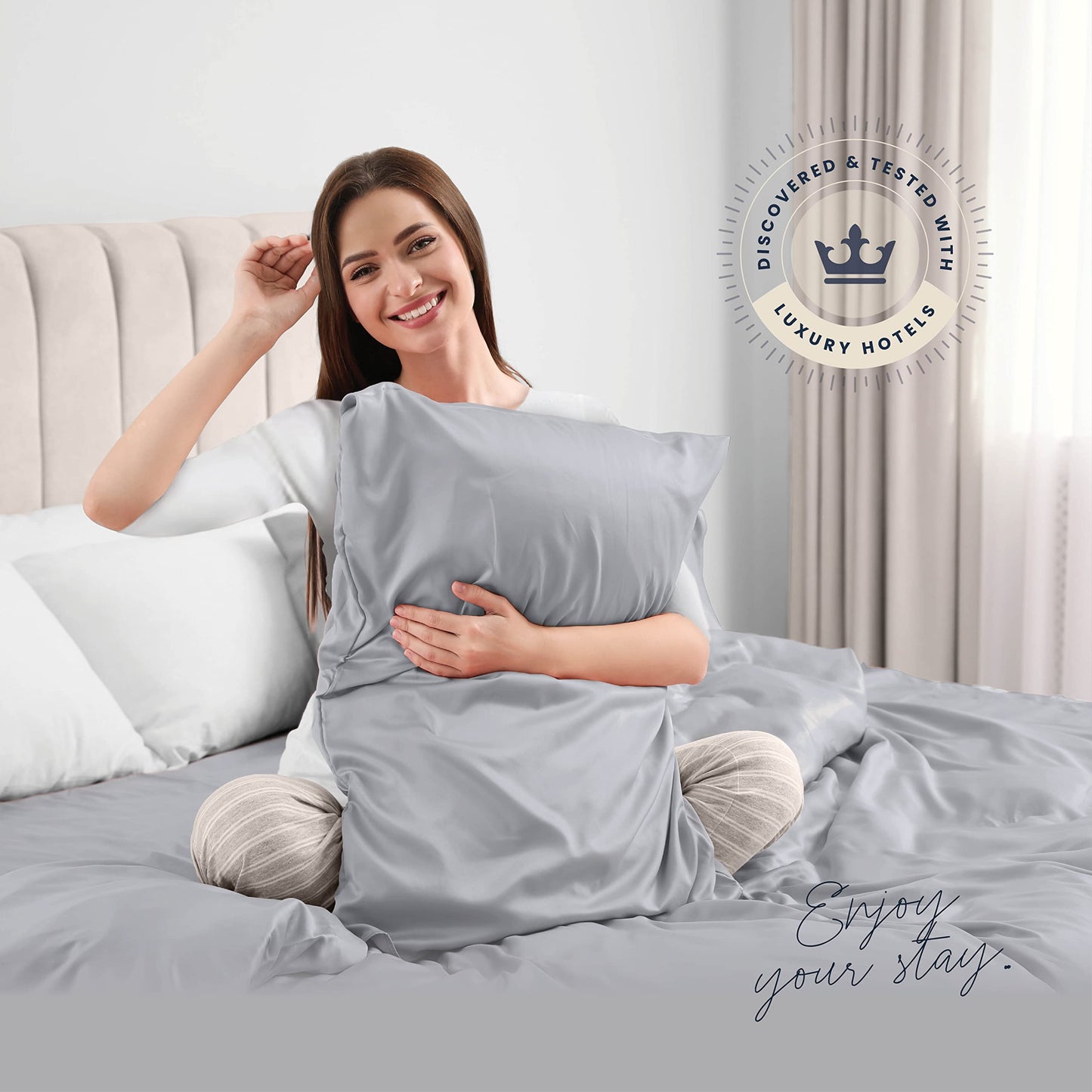 BELADOR Silky Soft Cali King Sheet Set -Luxury 6 Piece Bed Sheets for California King Size Bed, Secure-Fit Deep Pocket Sheets with Elastic, Breathable Hotel Sheets & Pillowcase Set, Wrinkle Free
