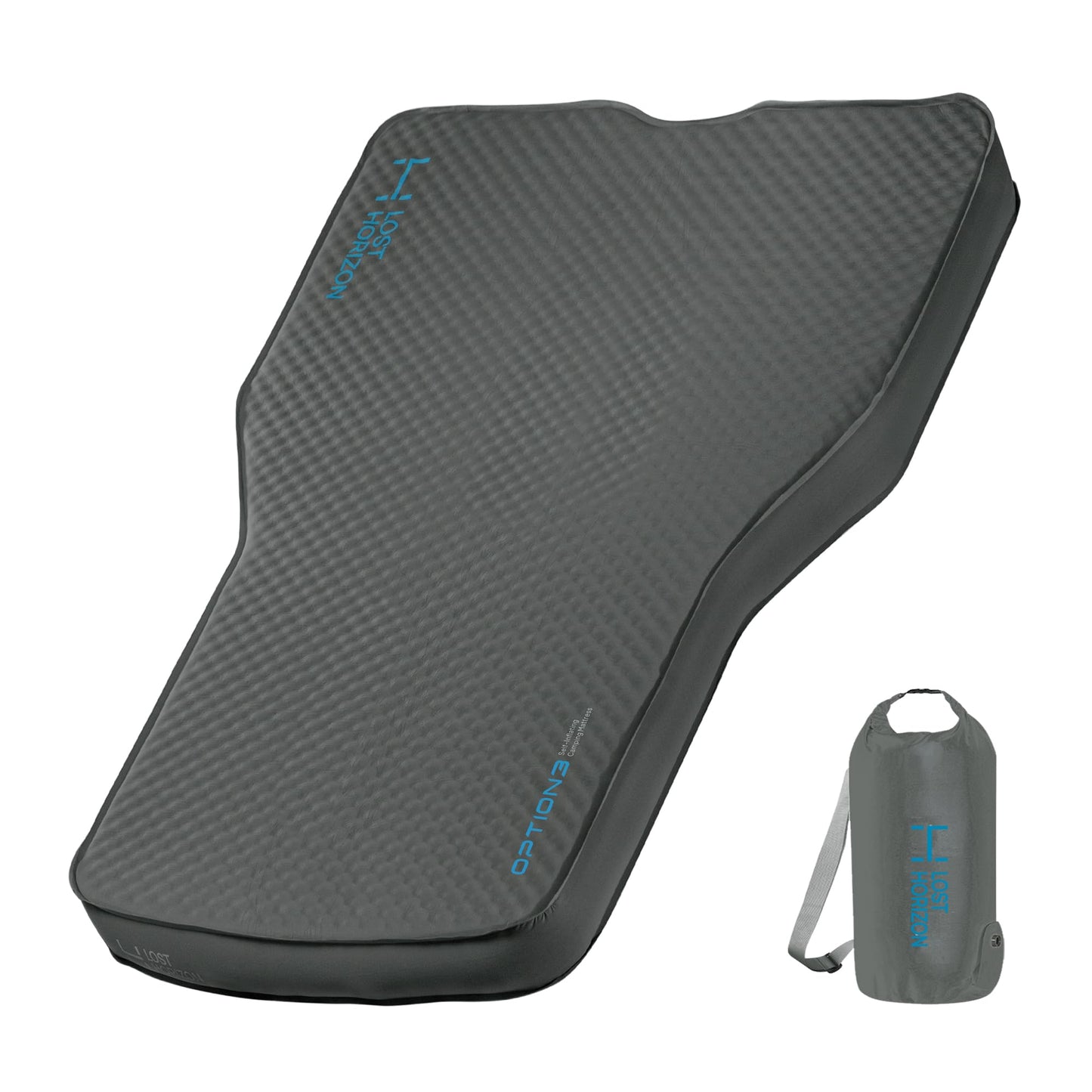 Lost Horizon Air & Foam Camping Mattress for Tesla Model Y (2020–2024), Self Inflating Sileeping Pad with Air Pump, 4.5" Thick, R-Value 13