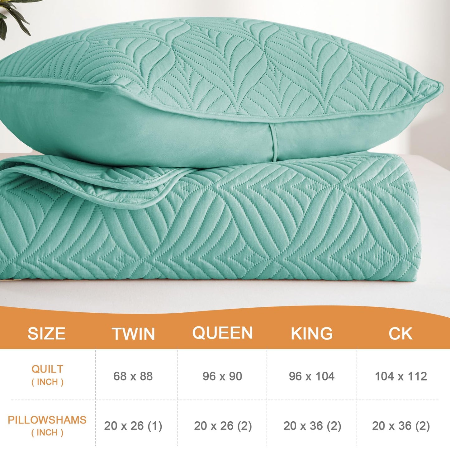 Whale Flotilla Extra Soft Full Queen Quilt Bedding Set, Lightweight Turquoise Bedspreads Quilts Queen Size with Modern Pattern, Reversible 3-Piece Coverlet with 2 Pillow Shames for All Seasons