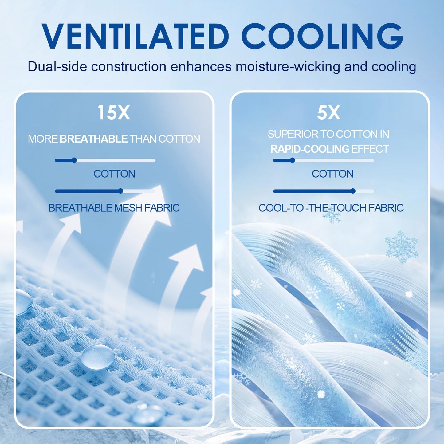OMERAI Cooling Blanket for Hot Sleepers & Hot Flashes, Queen Size Lightweight Cooling Summer Throw Blanket，Double-Sided Cooling Effect, Breathable & Soft Summer Throw Blanket for Bed, 90"x90" (Blue)