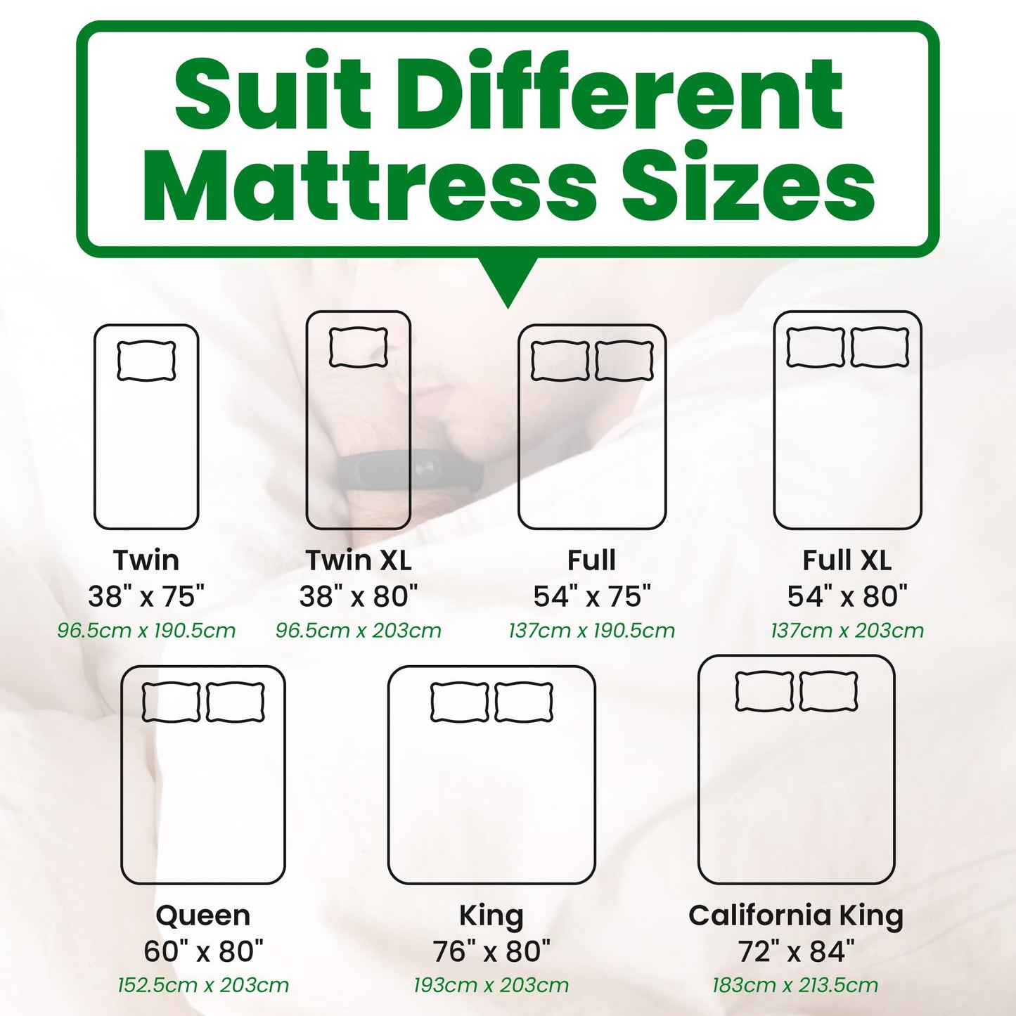 ECOHomes Non Slip Mattress Gripper Pad Stop Mattress, Keep Topper from Sliding - Anti Slip Grip Pads Holder Stop Couch Cushion, Sofa Cushions, Patio & Furniture to Prevent Sliding (Queen)
