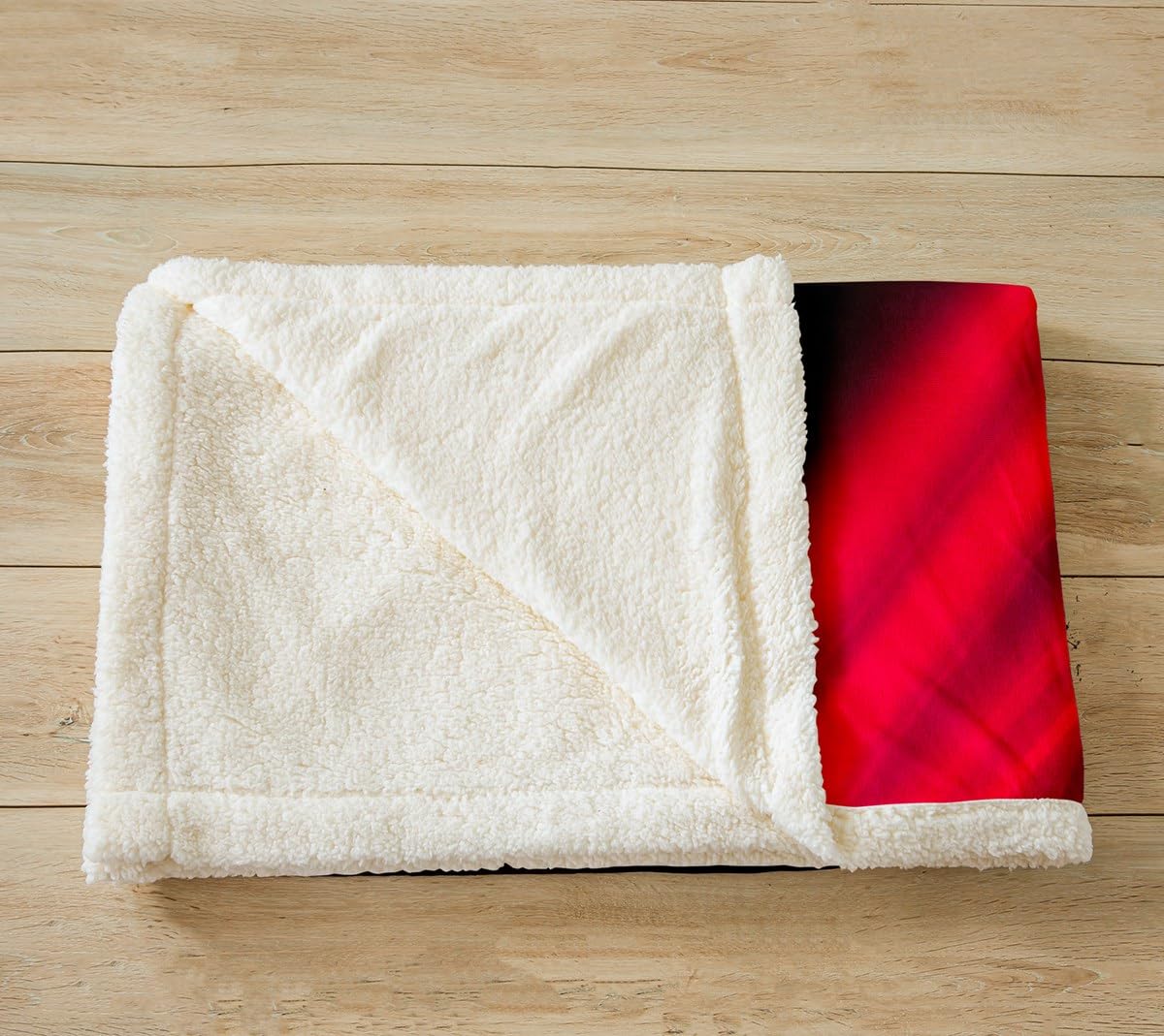 Feelyou Abstract Ombre Fleece Throw Blanket Throw 50"x60" Kids Red and Black Plush Blanket for Bed Sofa Couch Boys Girls Teens Modern Fashion Triangle Sherpa Blanket Geometric Striped Fuzzy Blanket