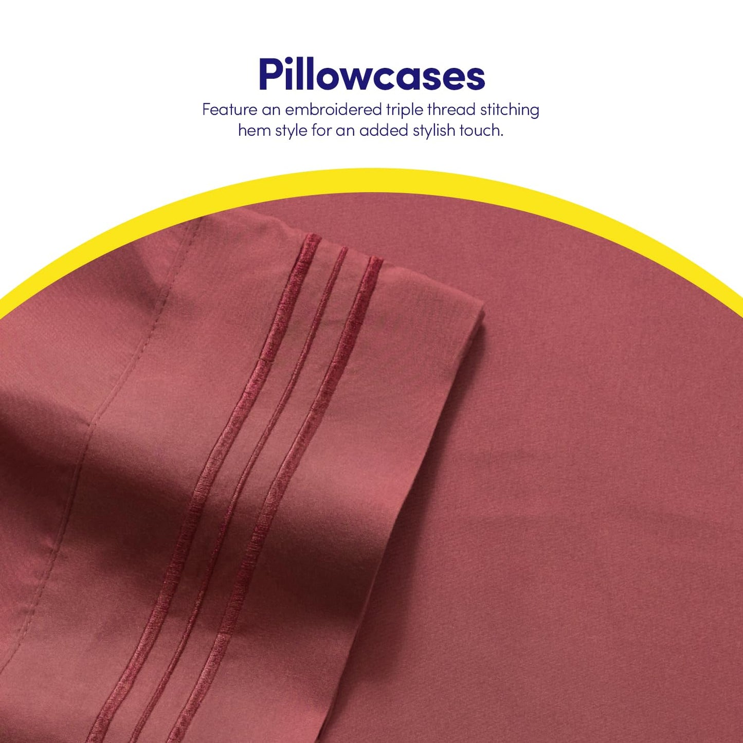 1500 Supreme Collection Queen Sheet Sets Burgundy - Luxury Hotel Bed Sheets and Pillowcase Set for Queen Mattress - Extra Soft, Elastic Corner Straps, Deep Pocket Sheets, Queen Burgundy