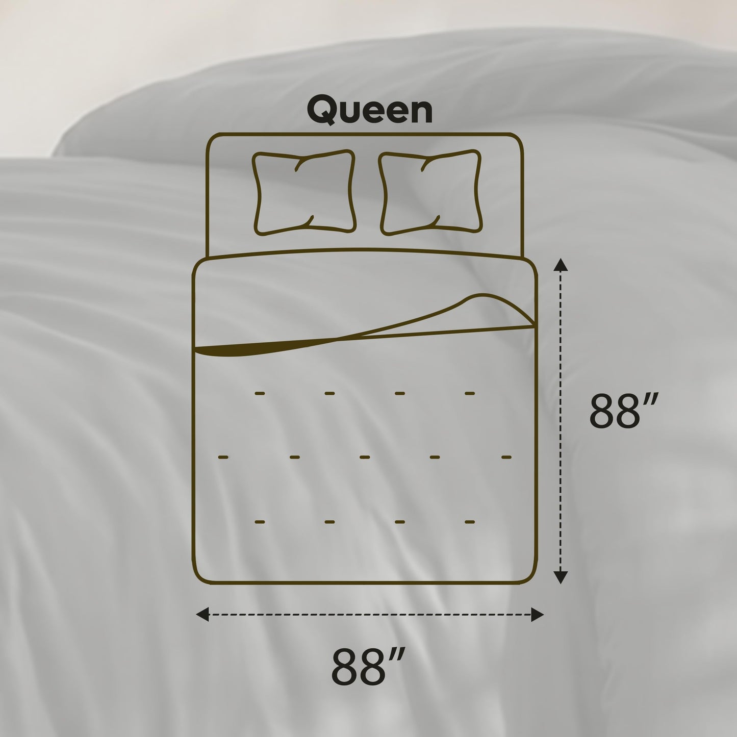 Queen Comforter Set 3 Piece Grey by Utopia Bedding, Comforters Queen Size, Bedding Comforters Sets, Down Alternative Soft Bed Set, 1 Comforter (88 x 88 inches) 2 Pillow Shams (20 x 26 inches)