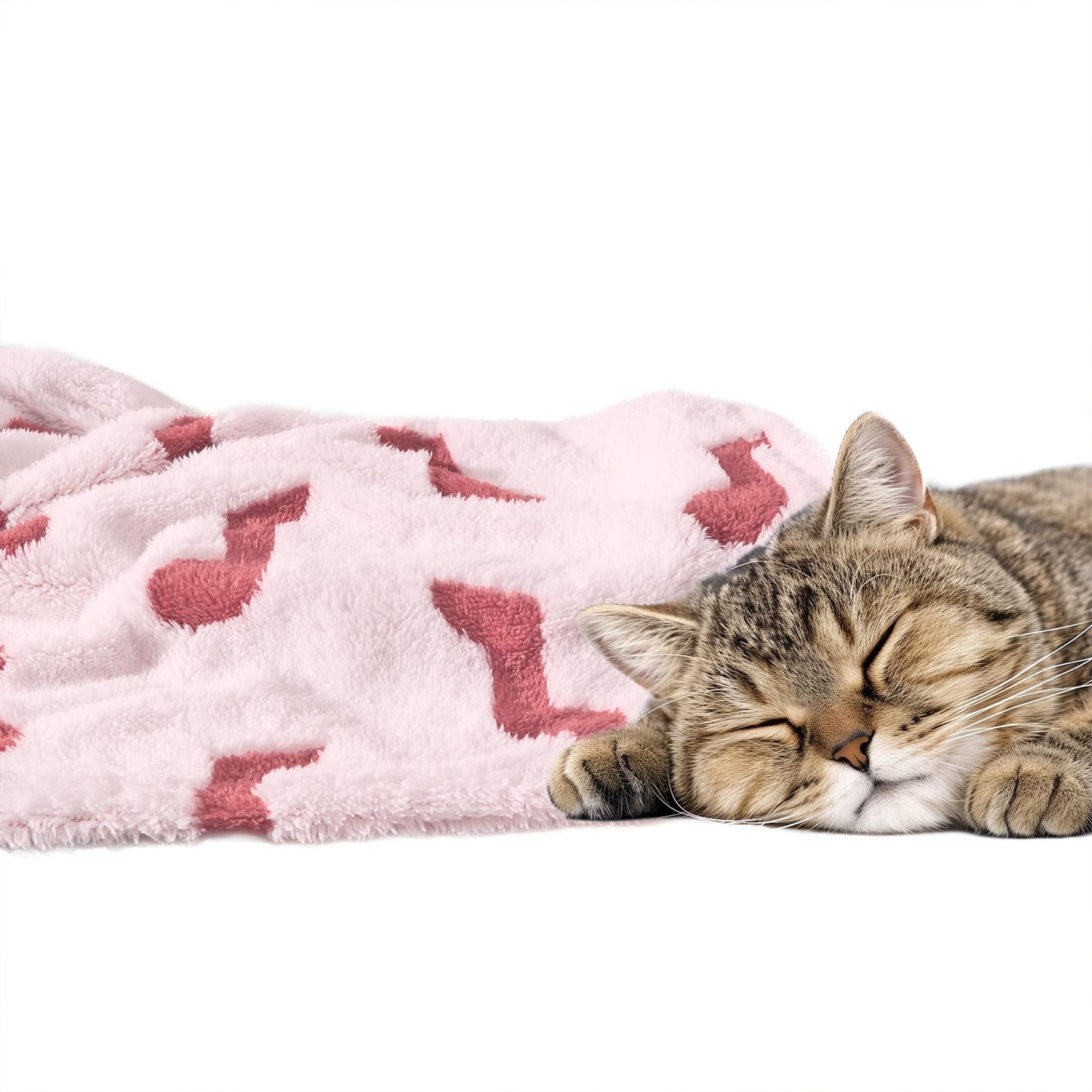 PLEVONITH Pink Throw Blankets for Bed - 3D Music Patterned Fall Blanket for Room Décor, Twin Size Blanket 60x80 Inches (300GSM)