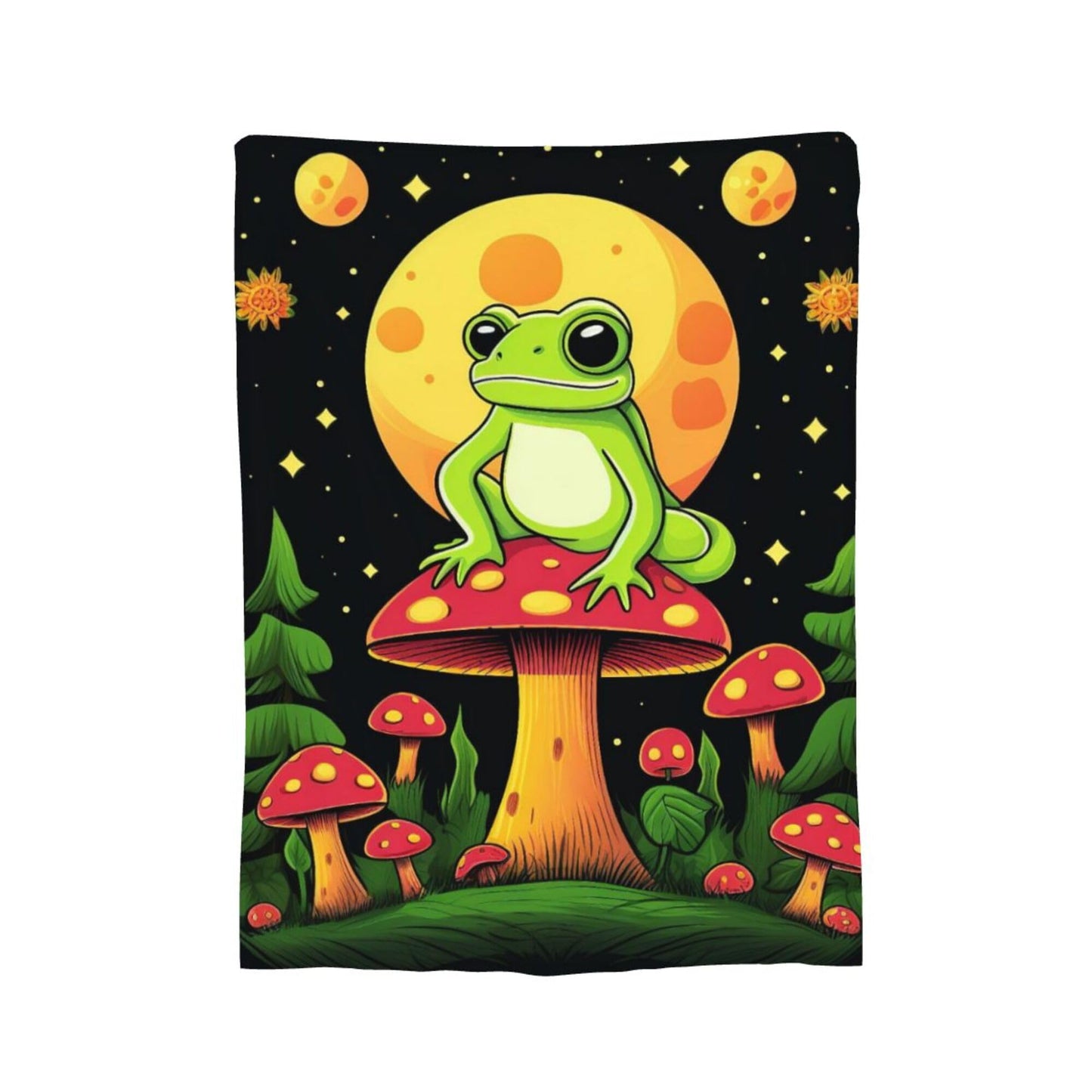 Frog Blanket Frog Fleece Throw Blanket Super Soft Fuzzy Plush Cozy Warm Frogs Decor Bedding Blankets Gift for Boys Girls Men Women Kids & Adult 50"X40"
