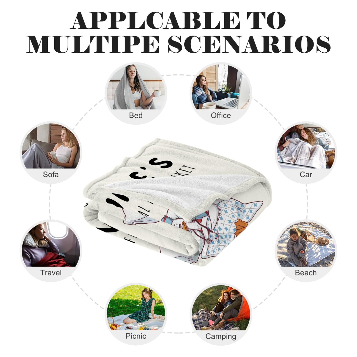 Nurse Gifts for Women, Soft Flannel Blanket, Nursing School Graduate Appreciation Gifts for Nurse Practitioner, Funny Nursing Student Gift Throw Blanket, 60" x 50"