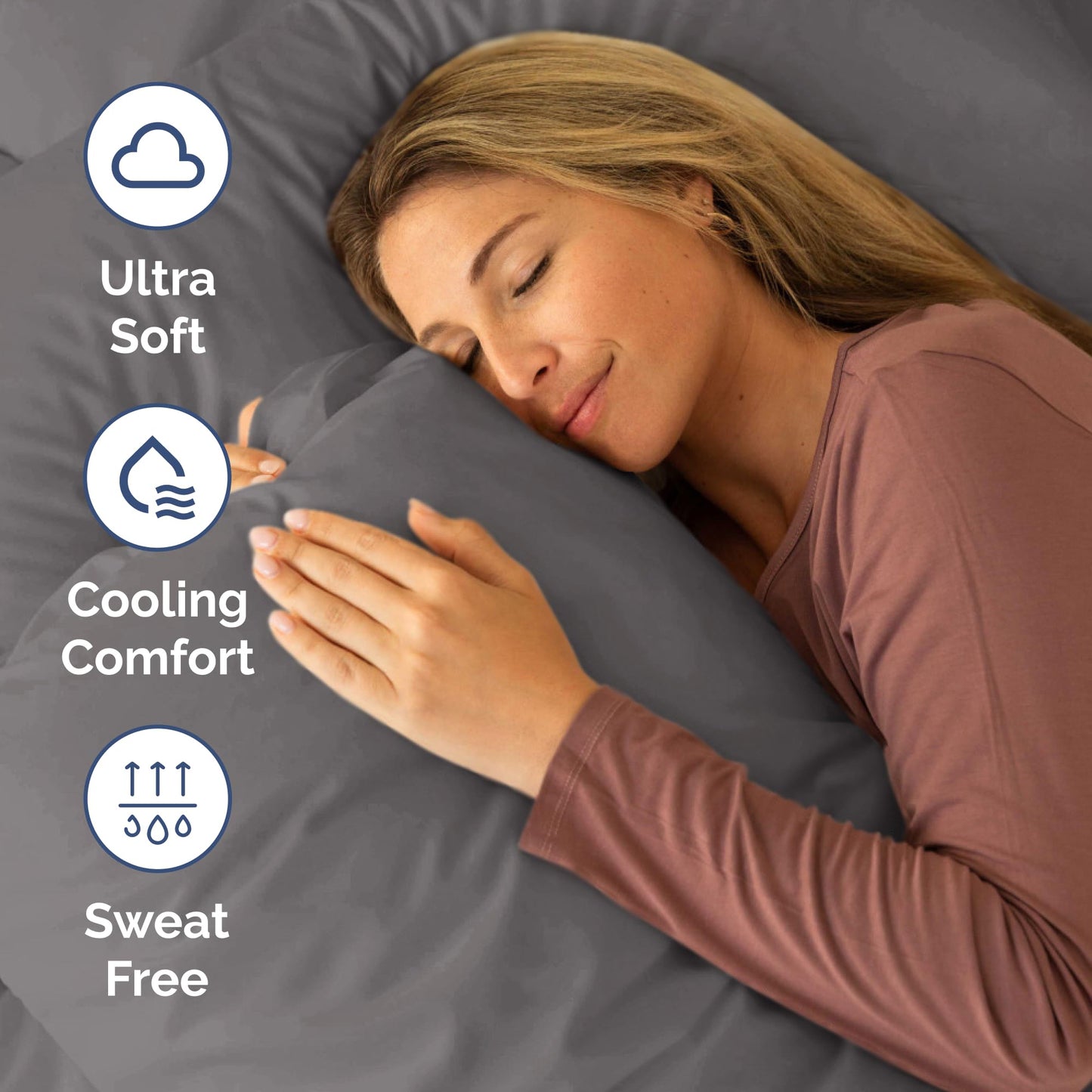 Short Queen Size 4 Piece Sheet Set - RV Short Queen, Soft, Breathable & Cooling Bed Sheets Set with Deep Pockets - Hotel Luxury Bedding for Women & Men - Wrinkle Free and Fade Resistant - Dark Grey