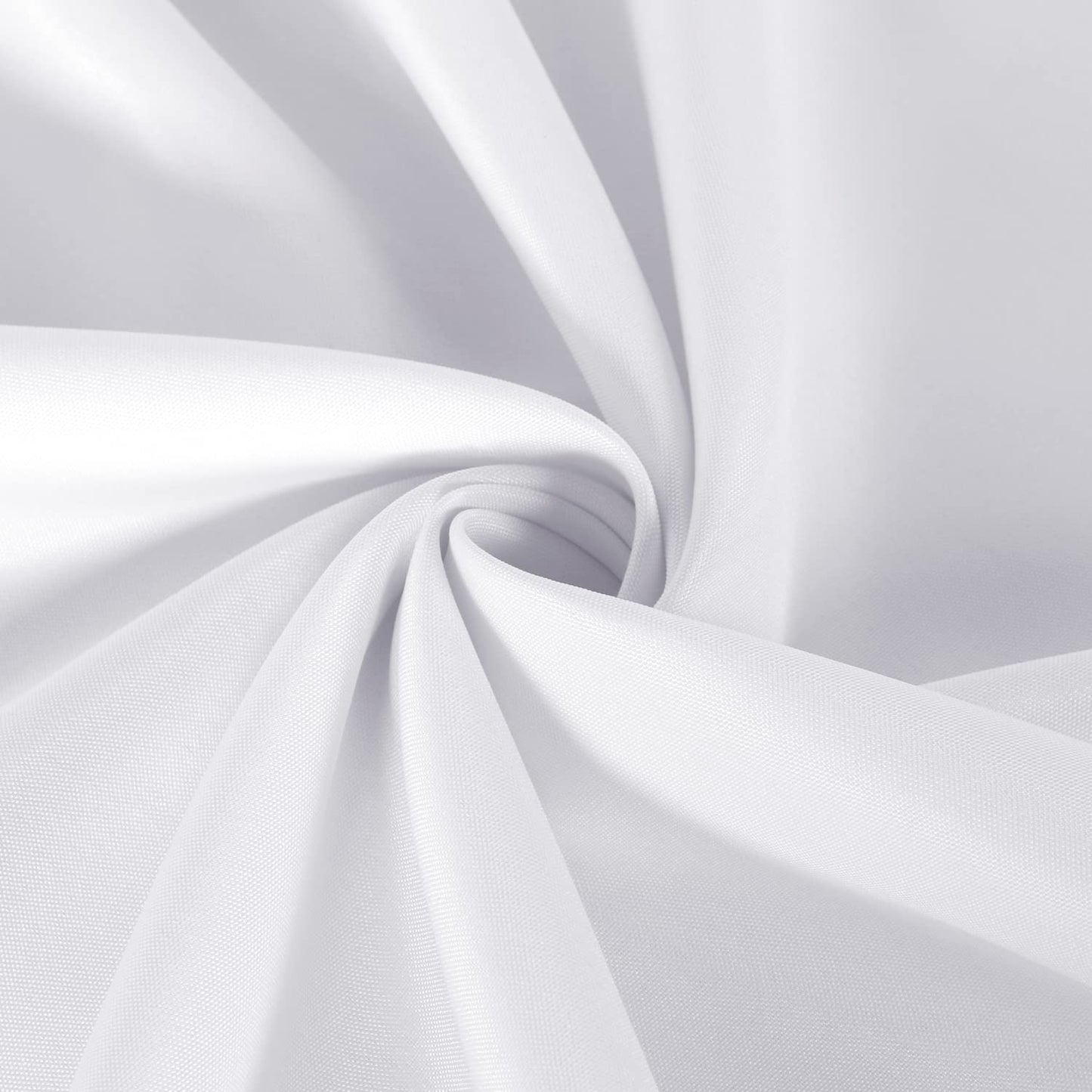 sancua 2 Pack Round Tablecloth 60 Inch White (Fits 20-48 Inch Tables), Stain and Wrinkle Resistant Table Cloth - Washable Polyester Table Cover for Dining Tables, Buffet Parties and Camping