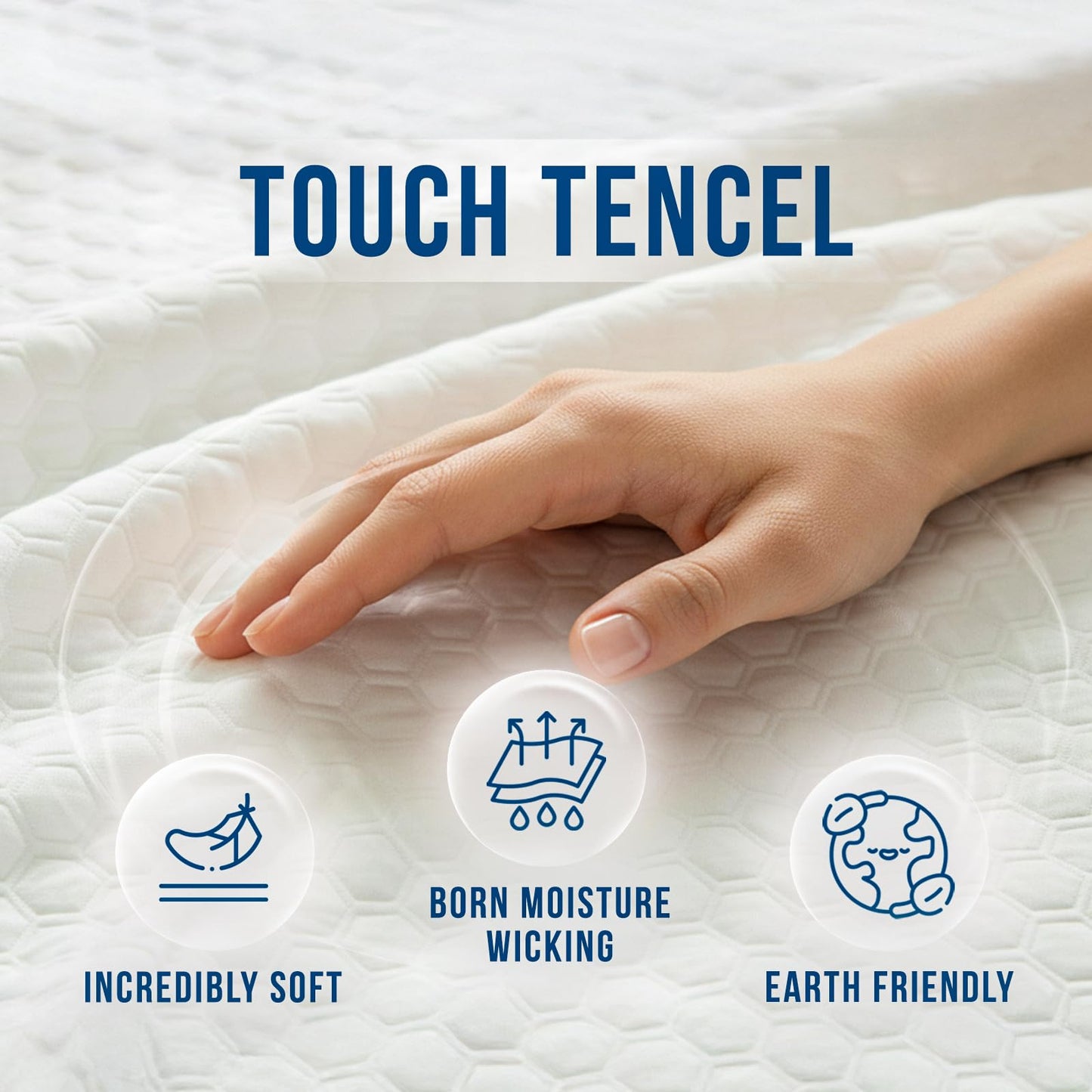 Luxury King Size Tencel Waterproof Mattress Protector Deep Pocket - Premium Cooling Bed Cover Pad - Hypoallergenic & Allergy-Friendly - Oeko-Tex Certified - Ultra Soft & Breathable