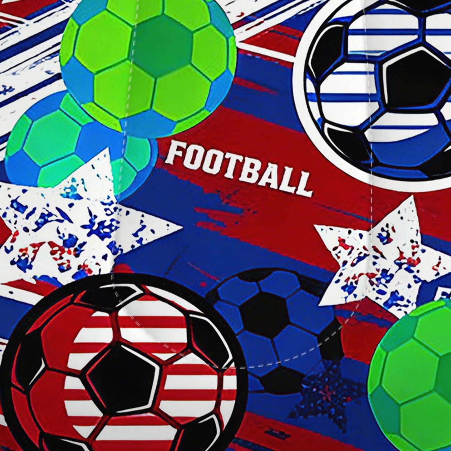 CERYUEE Soccer Comforter Set Football Bedding Set Sports Theme Red Blue Green Quilt Twin Bed Sets for Kids Teen Boys Bedroom Decor 1 Comforter+ 1 Pillowcase