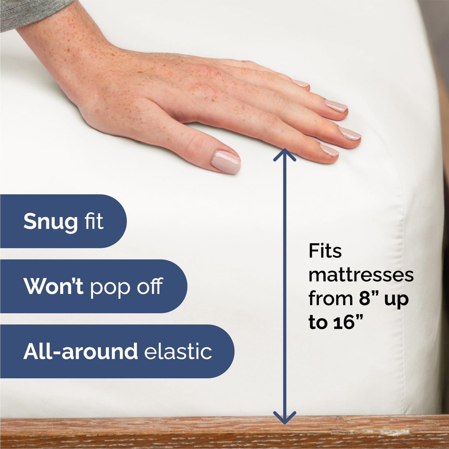 Queen Size 4 Piece Sheet Set - Comfy Breathable & Cooling Sheets - Hotel Luxury Bed Sheets for Women & Men - Deep Pockets, Easy-Fit, Extra Soft & Wrinkle Free - Antique White Oeko-Tex Bed Sheet Set