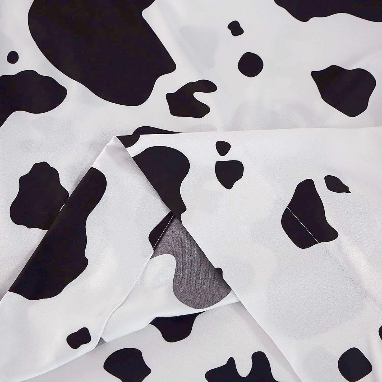SDY 4 Pieces Bedding Sheets Set,Cow Print Queen Size,Lightweight Super Soft Sheet Sets,Deep Pocket Fitted Sheet & Cute Top Flat Sheet & 2 Pillowcases for Adult (Cow,Queen)