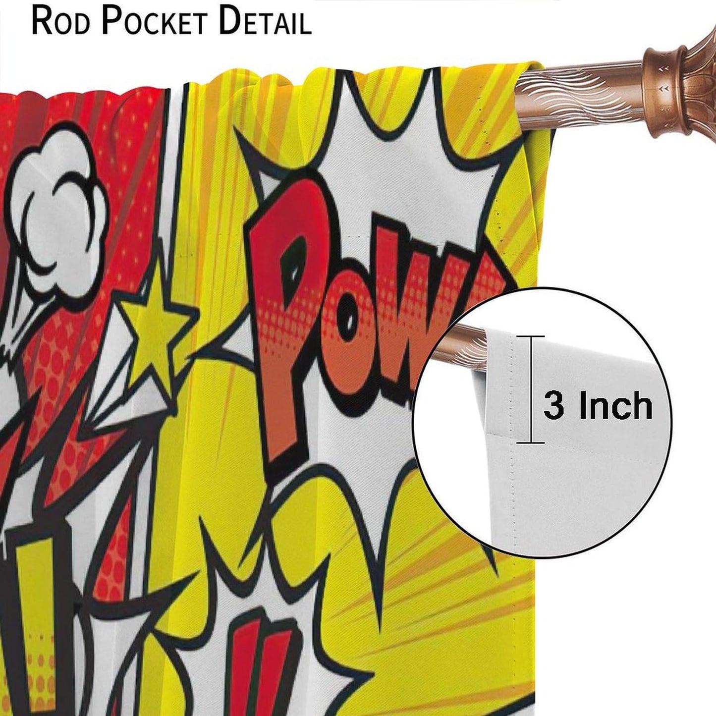 Nanacur Super City Hero Decor Curtains, City Skyline Buildings Cityscape Pattern Printed Window Drapes, for Kid Teens Girls Boys Young Man Living Room Bedroom 21(W)*45(L) 2 Panels (Decorative)