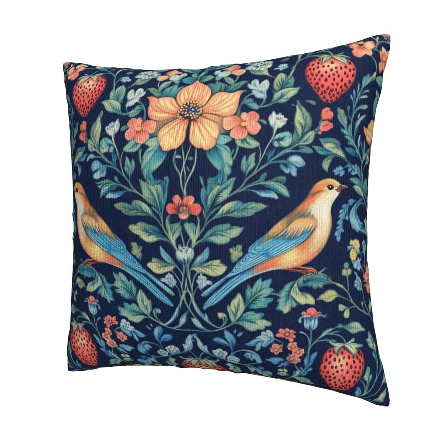 Droerfes Chinoiserie Blue Bird Throw Pillow Covers Set of 2 Couch Pillow Case Decoration Cushion Covers for Sofa Home Living Room Bedroom Outdoor 18X18 Inch