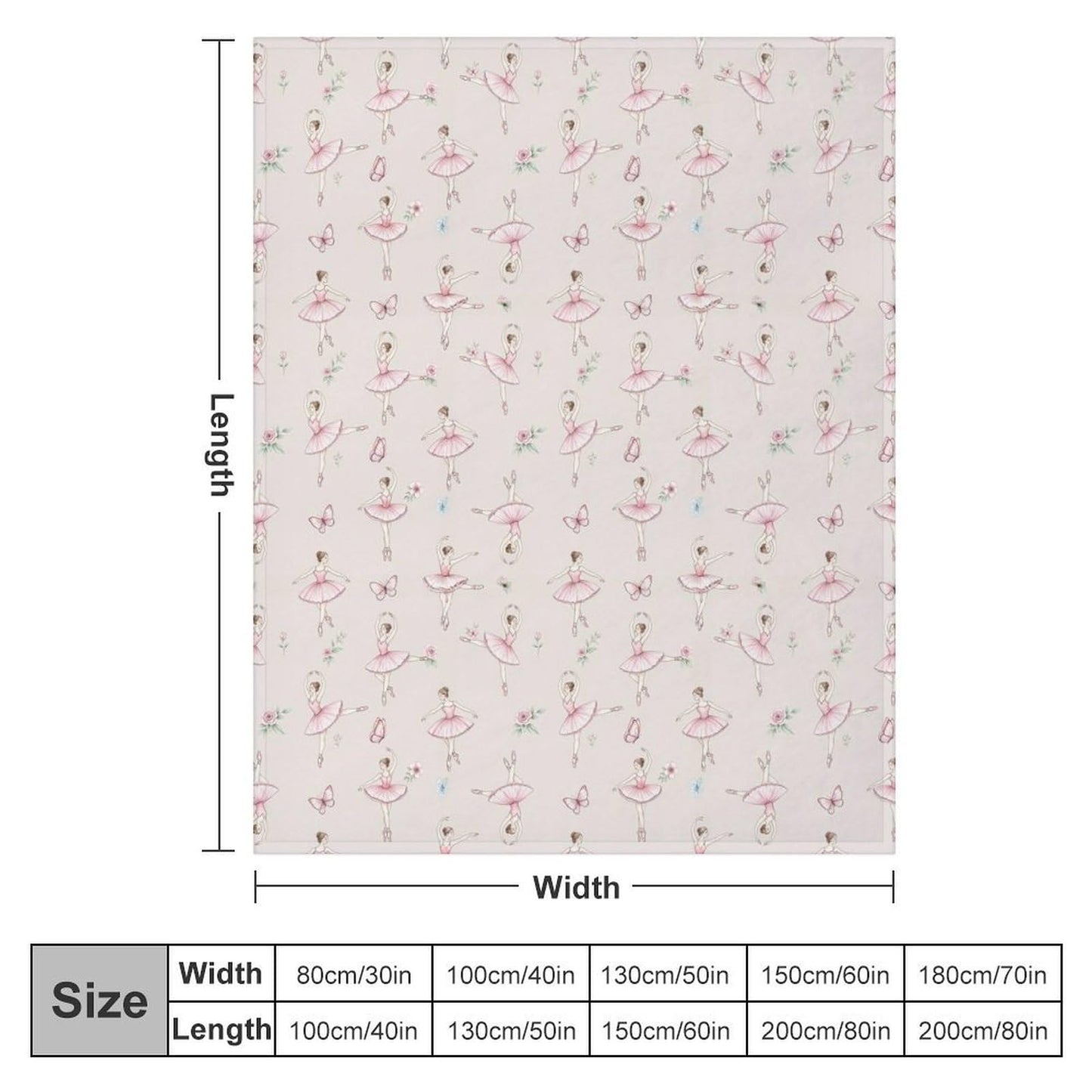 Fashion Home Decor Soft Throw Blanket, Cozy Warm Blanket for Bed, Sofa and Couch Compatible with Dance Girl Women Ballet