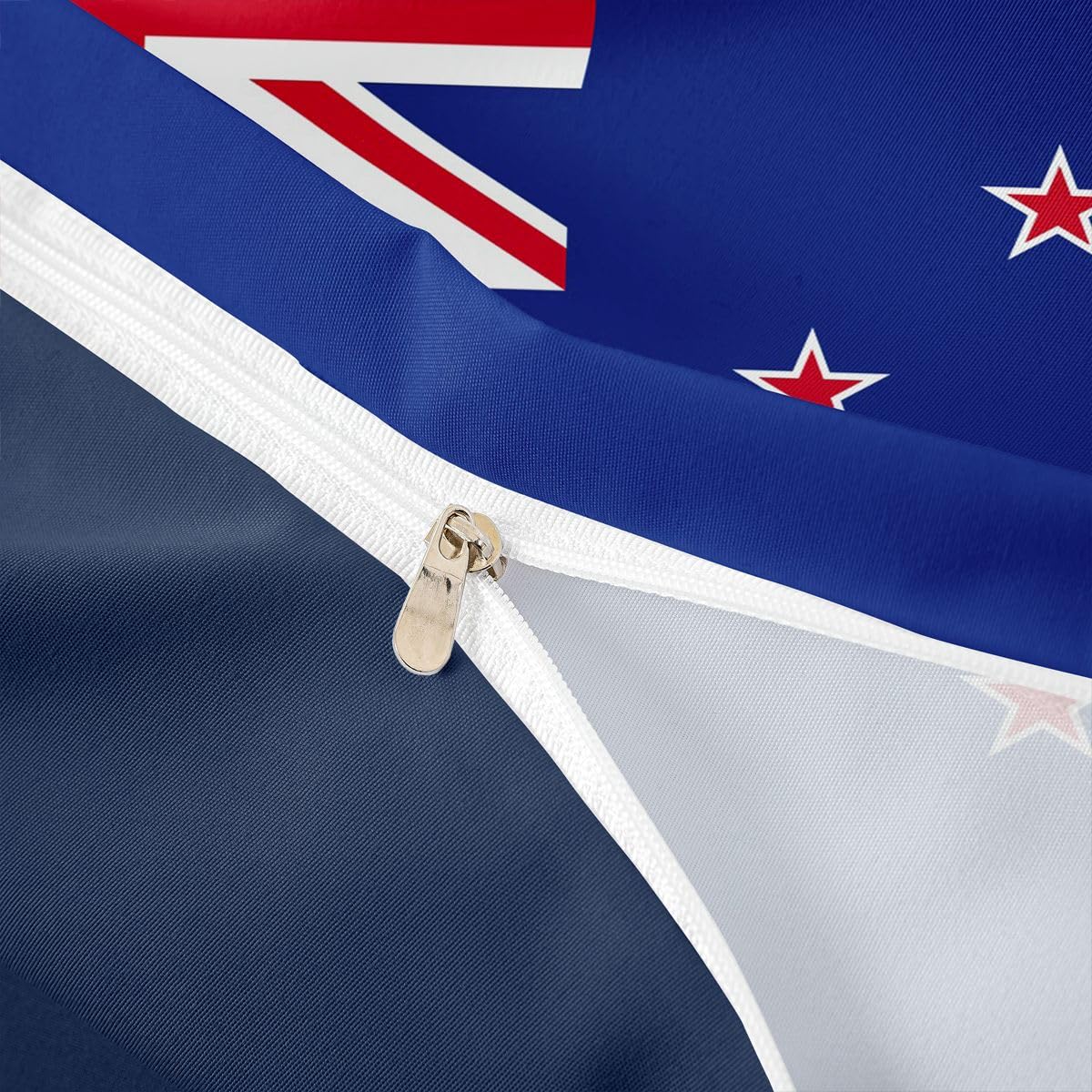Feelyou New Zealand Flag Duvet Cover Full Size Boys Girls New Zealander Bedding Set Breathable Soft World Countries Comforter Cover 3Pcs International Flag Bedroom Decor Soccer Sports Game