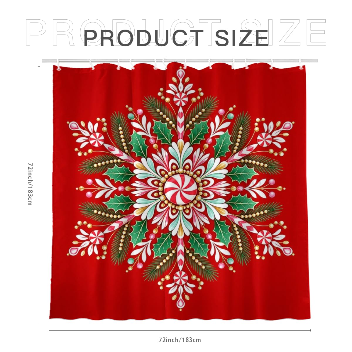 Youtoko Rose Floral Shower Curtain 72x72 Inch with 12 Hooks Polyester Decorative Bath Decor Bold Teal Pop Art Blocks Print Romantic Style for Seasonal Bathroom